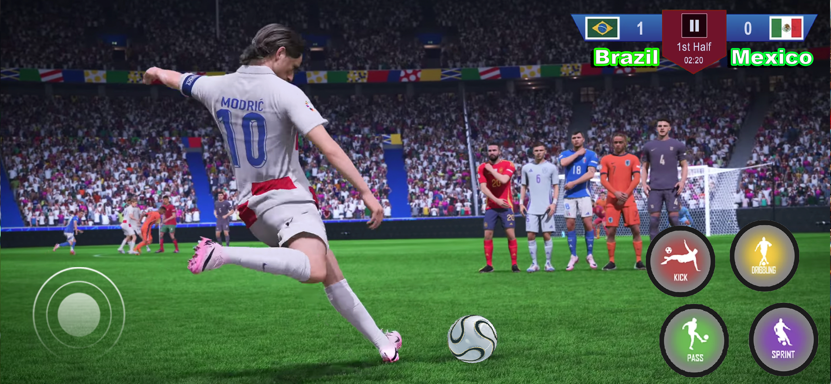 اسکرین شات 1 بازی Football Games 2025: Pro Kick