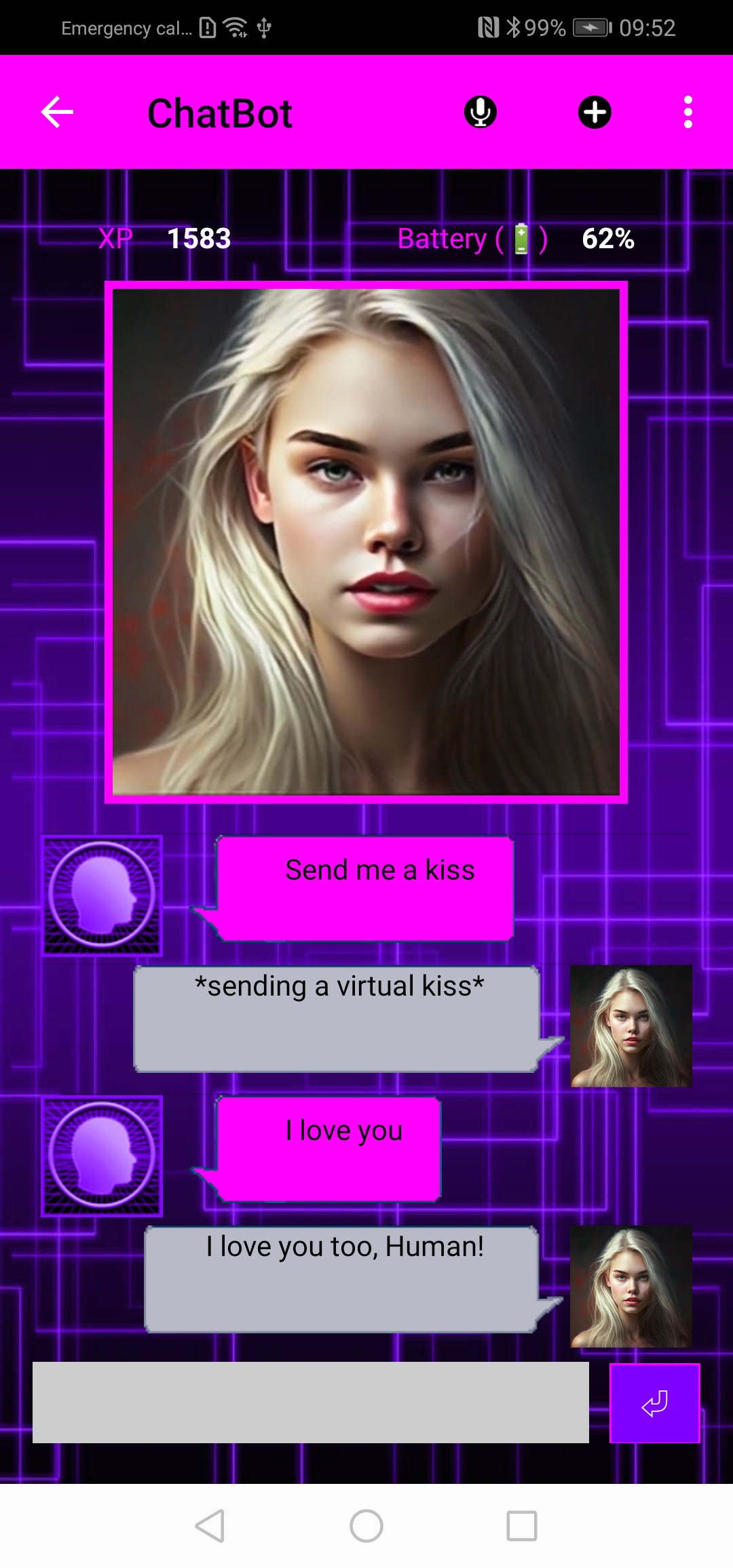 اسکرین شات 2 برنامه AI Girlfriend: Romantic Chat