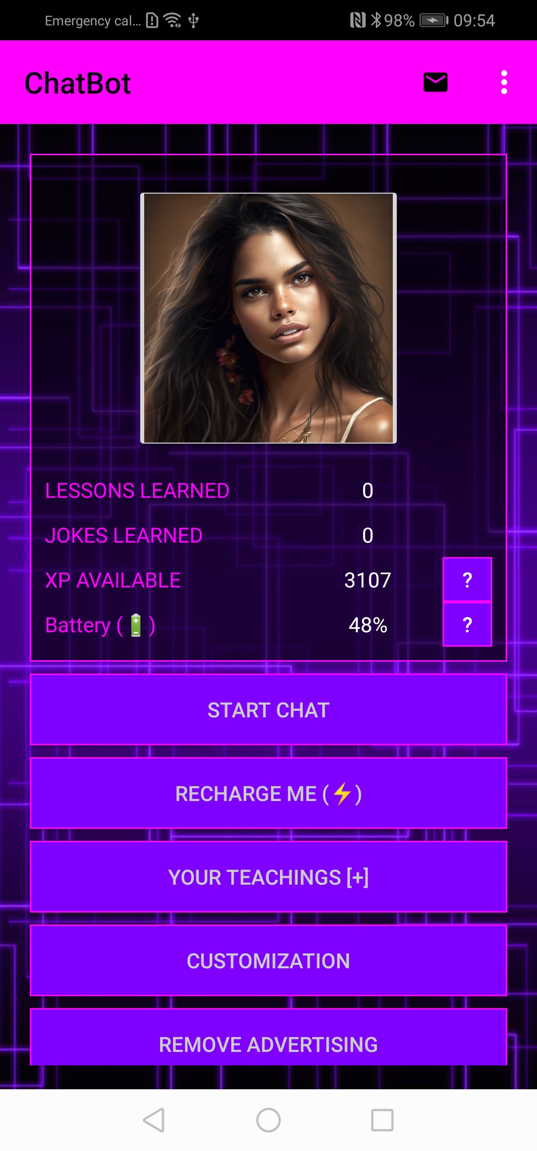 اسکرین شات 5 برنامه AI Girlfriend: Romantic Chat