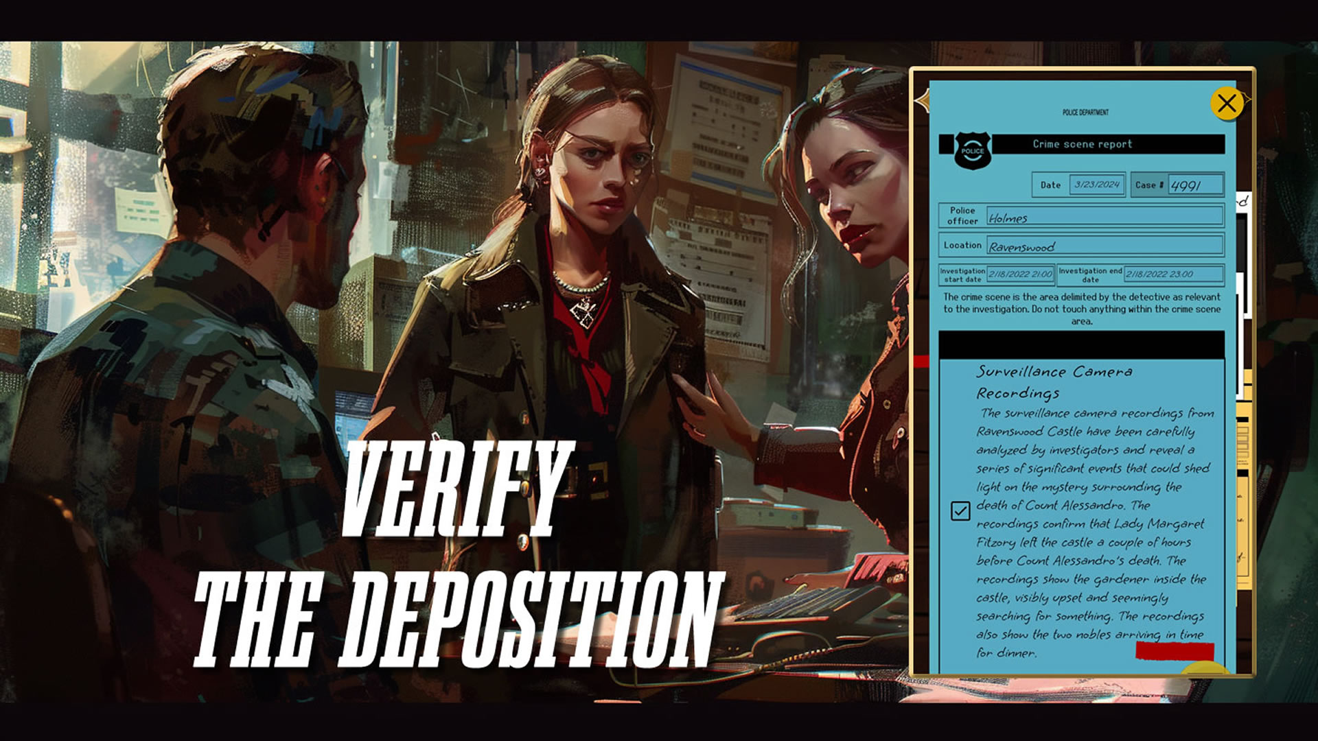 اسکرین شات 6 بازی Detective Stories: CrimeBot 2