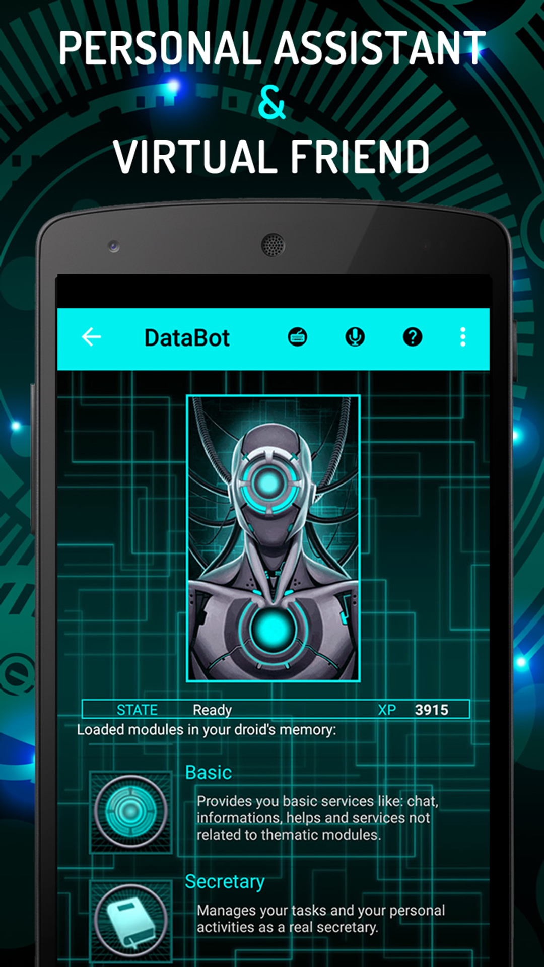 اسکرین شات 1 برنامه Voice Assistant DataBot AI