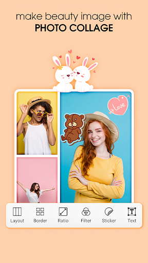 اسکرین شات 1 برنامه Beauty Camera Plus - Candy Face Selfie & Collage