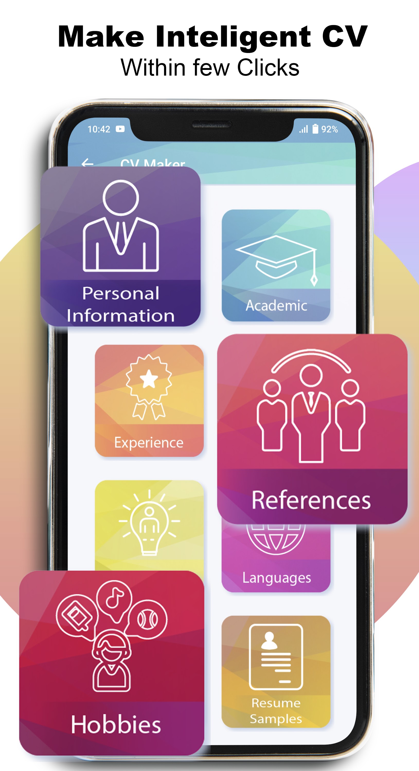 اسکرین شات 2 برنامه Resumify - AI CV Maker