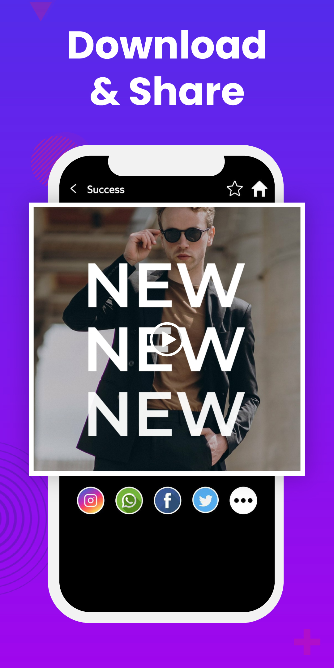 اسکرین شات 7 برنامه Vidsi: Promo Video Maker