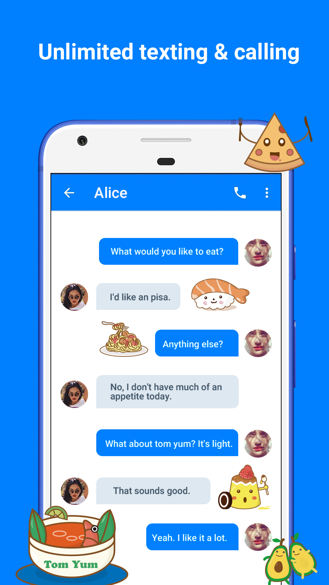 اسکرین شات 6 برنامه TextApp:Texting & WiFi Calling