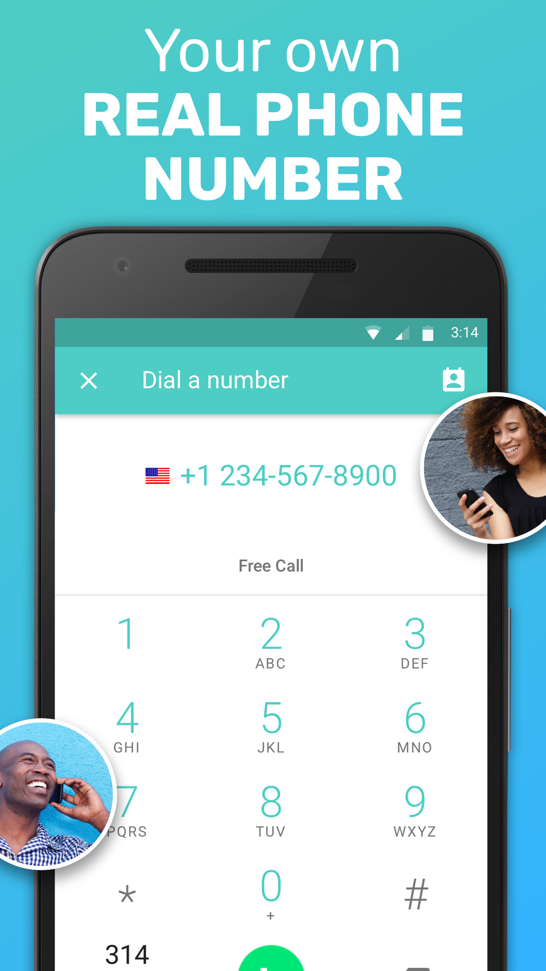 اسکرین شات 2 برنامه FreeTone Calls & Texting