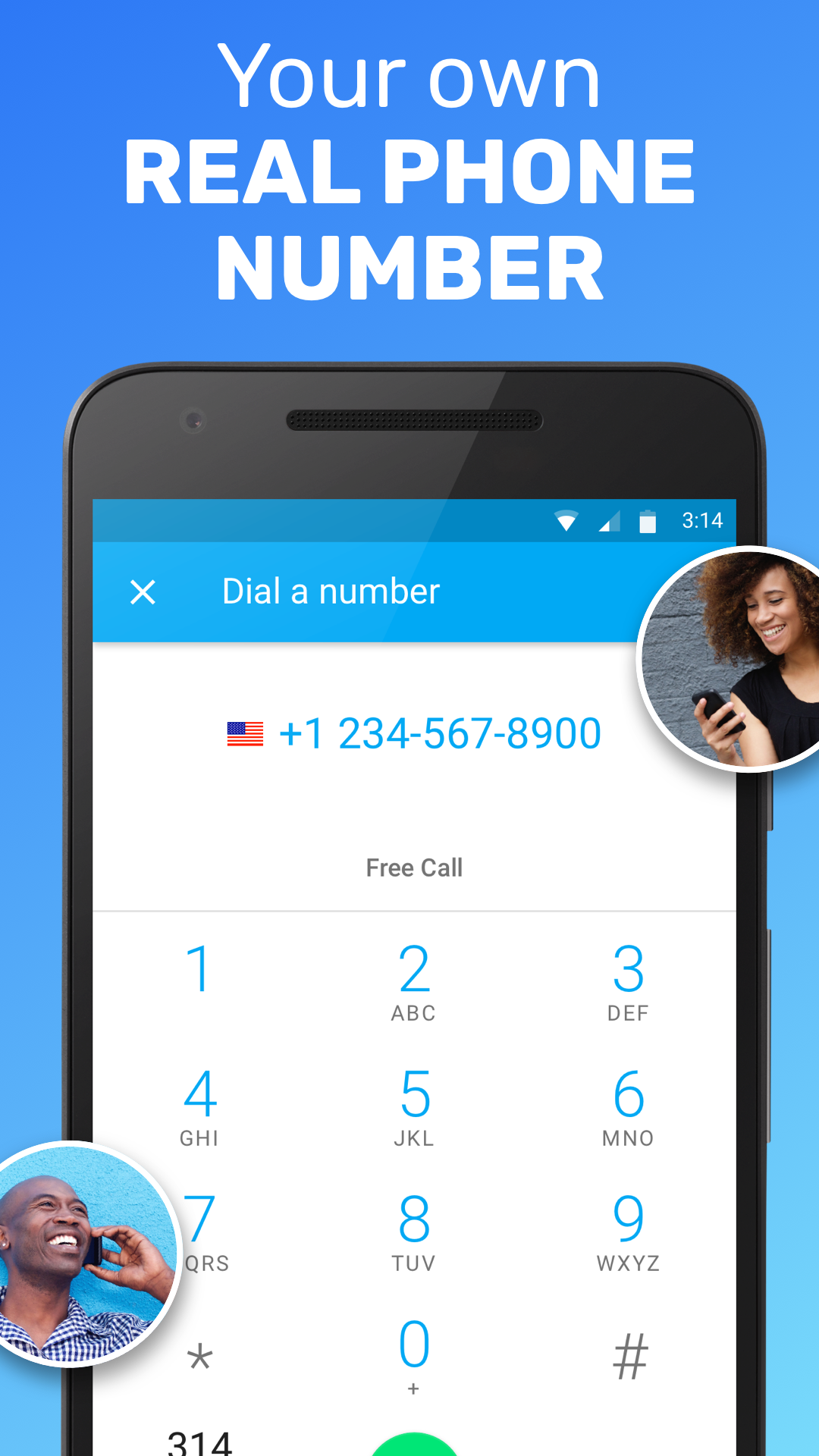 اسکرین شات 2 برنامه Text Me: Second Phone Number