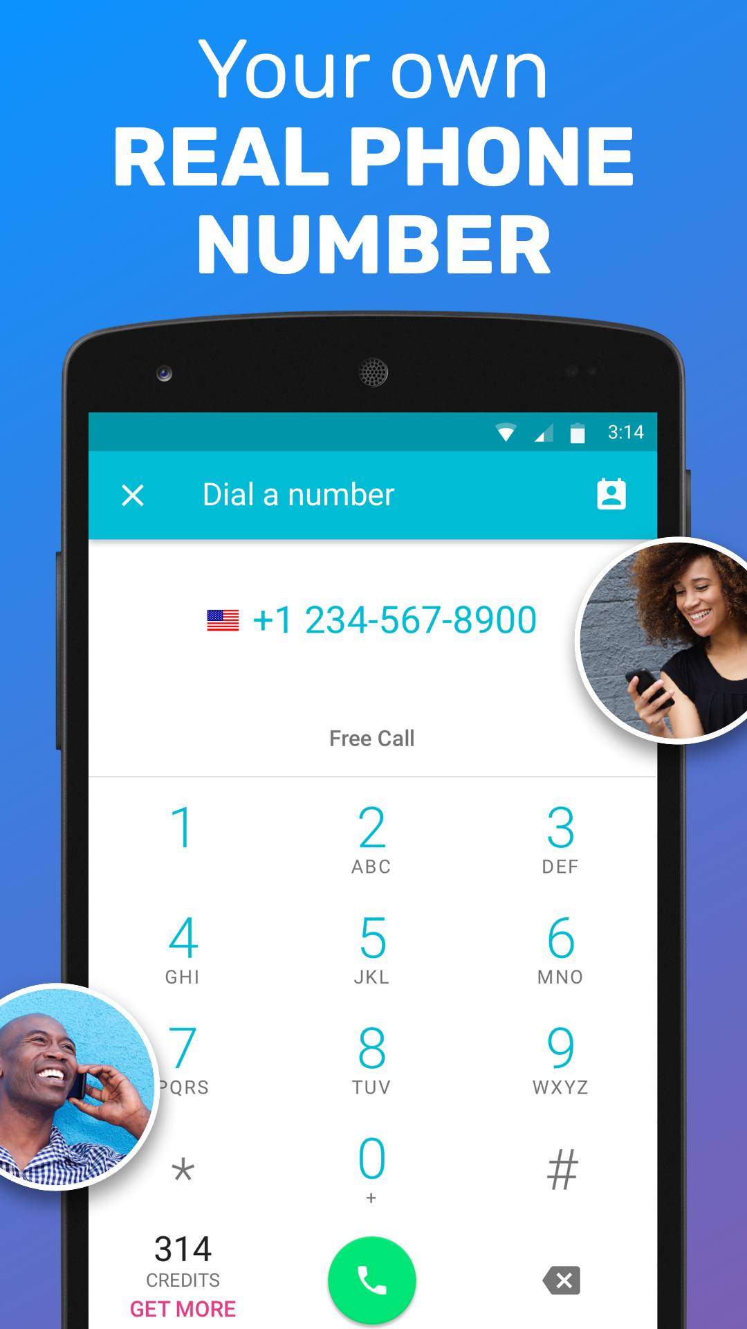 اسکرین شات 2 برنامه TextMe Up Calling & Texts
