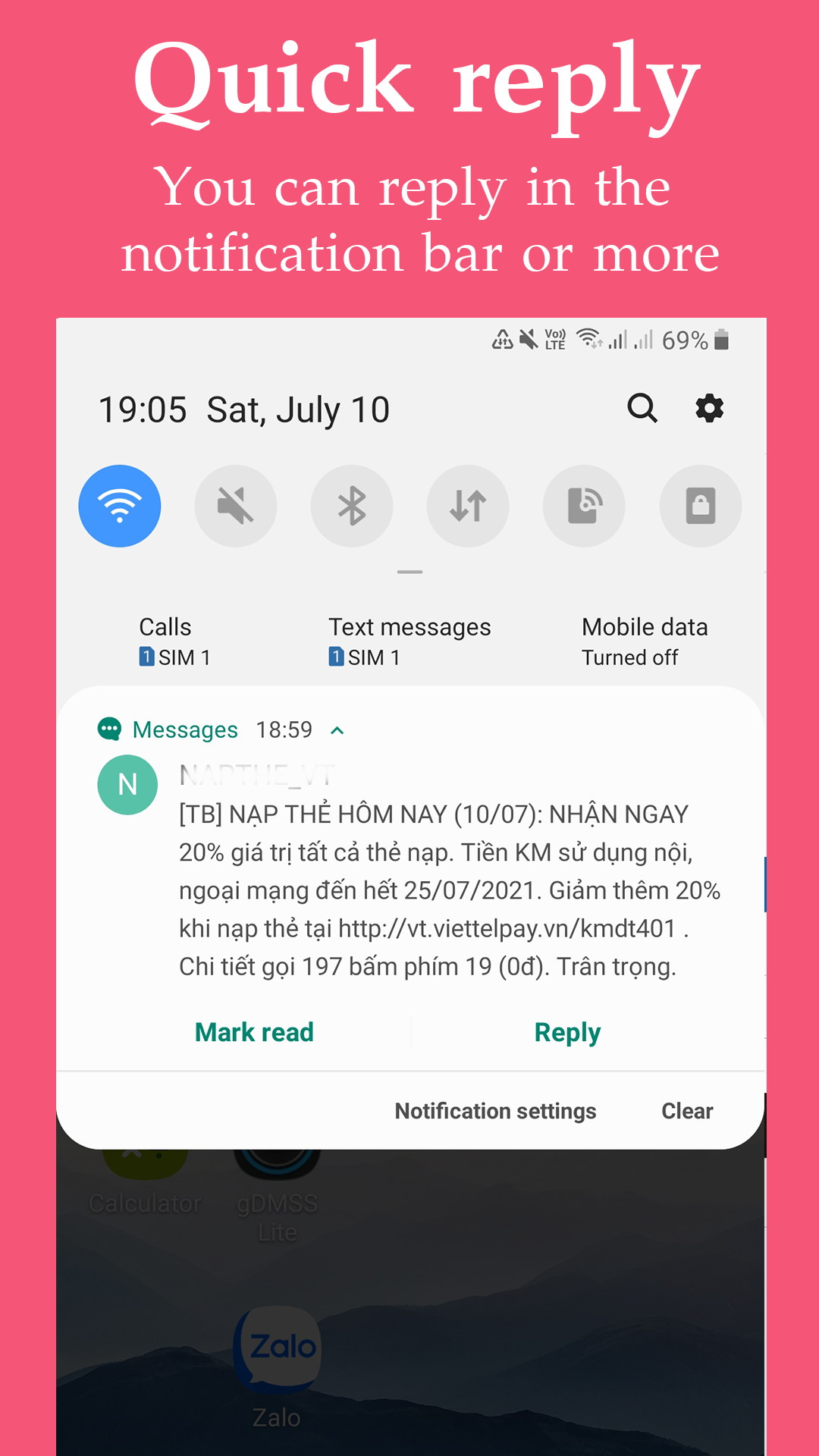 اسکرین شات 6 برنامه Messages: SMS & MMS