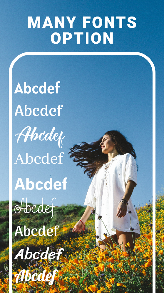 اسکرین شات 3 برنامه Text Photo - Photo Text Editor