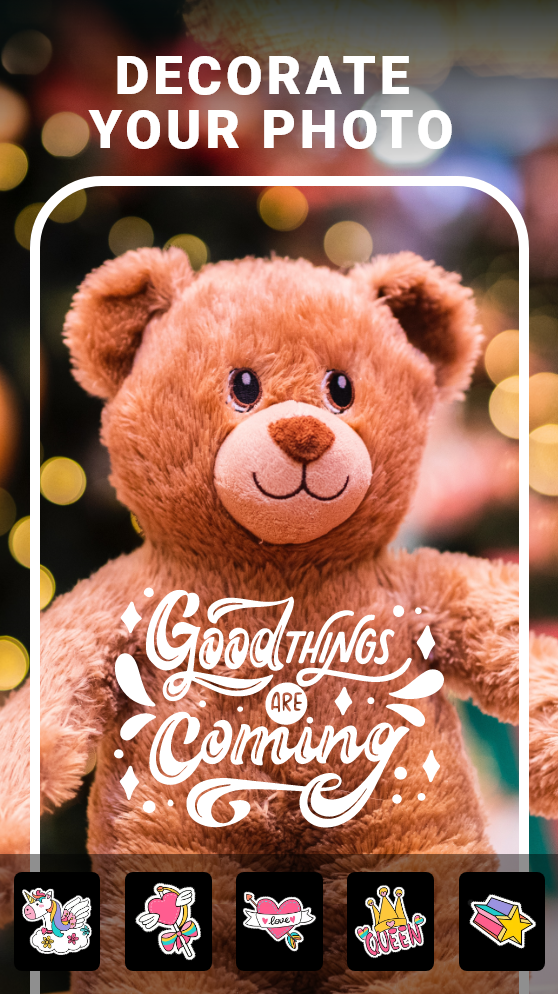 اسکرین شات 1 برنامه Text Photo - Photo Text Editor