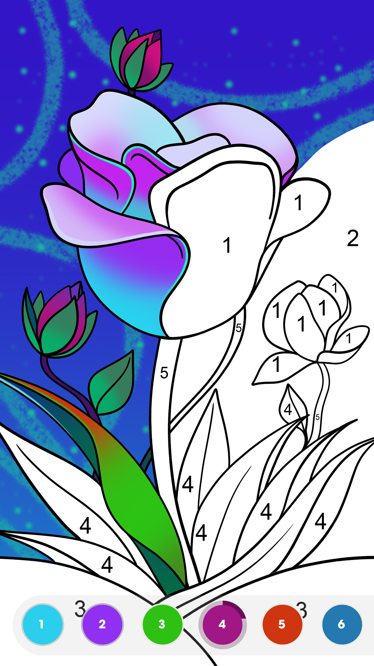 اسکرین شات 3 برنامه Paint by Number：Colouring Game