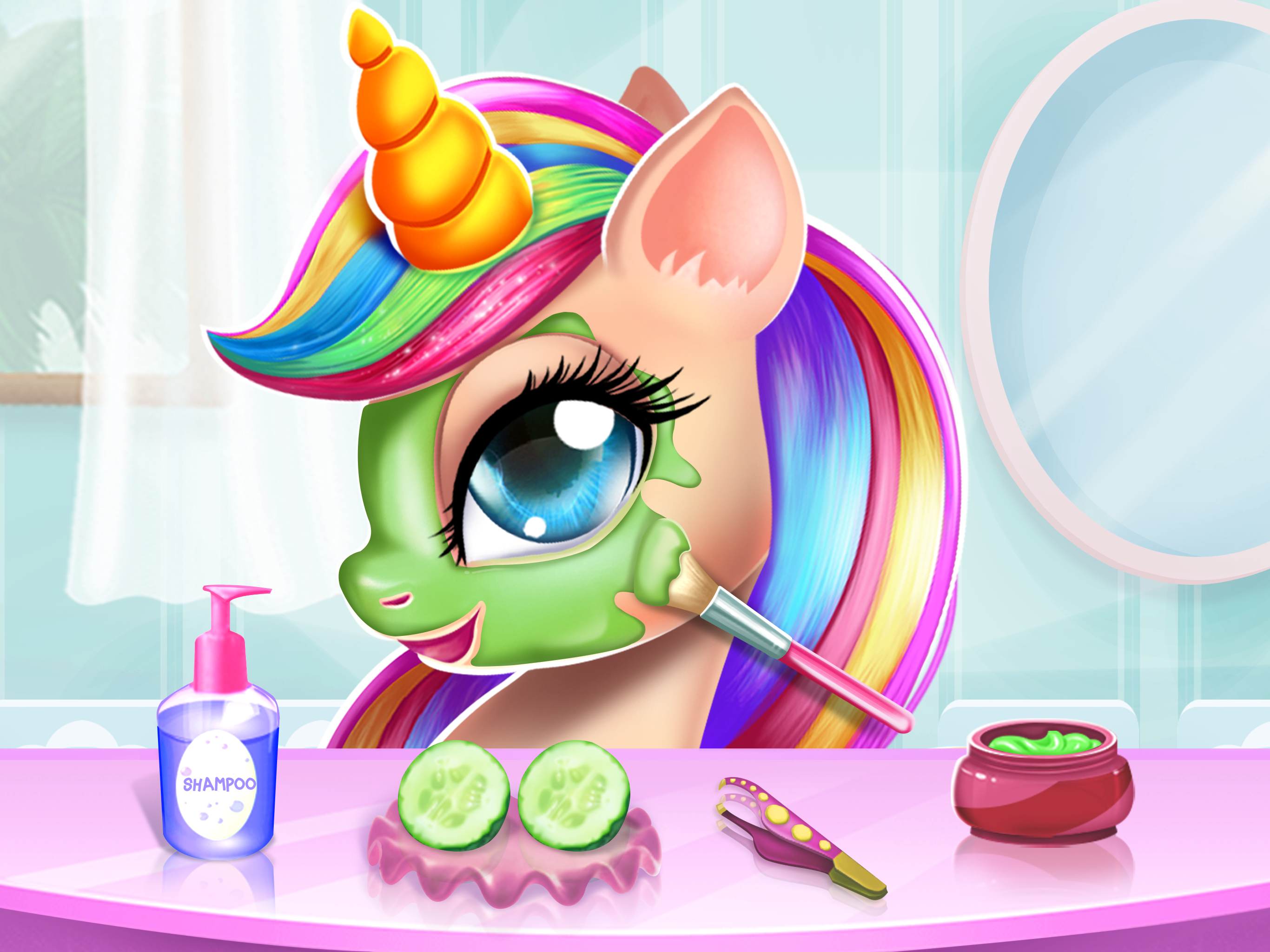 اسکرین شات 3 بازی Unicorn Dress up Girls Game