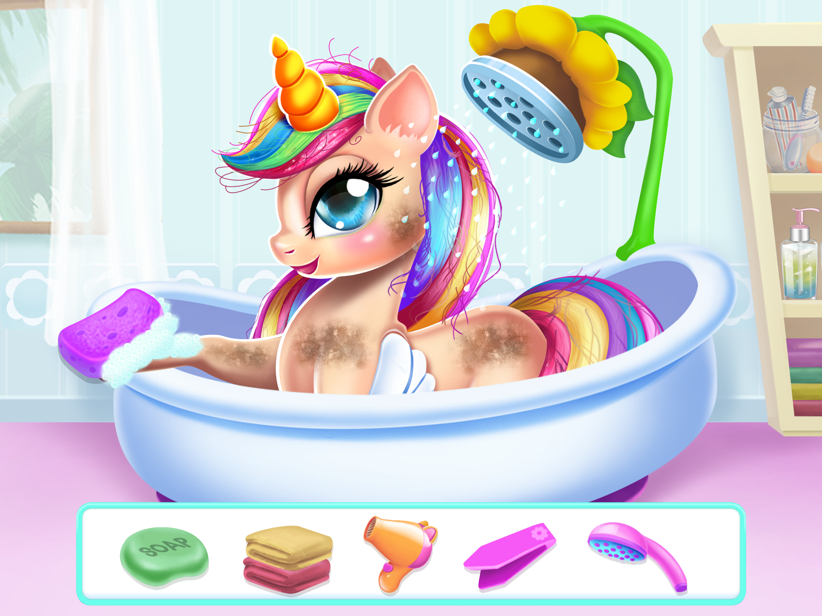 اسکرین شات 2 بازی Unicorn Dress up Girls Game
