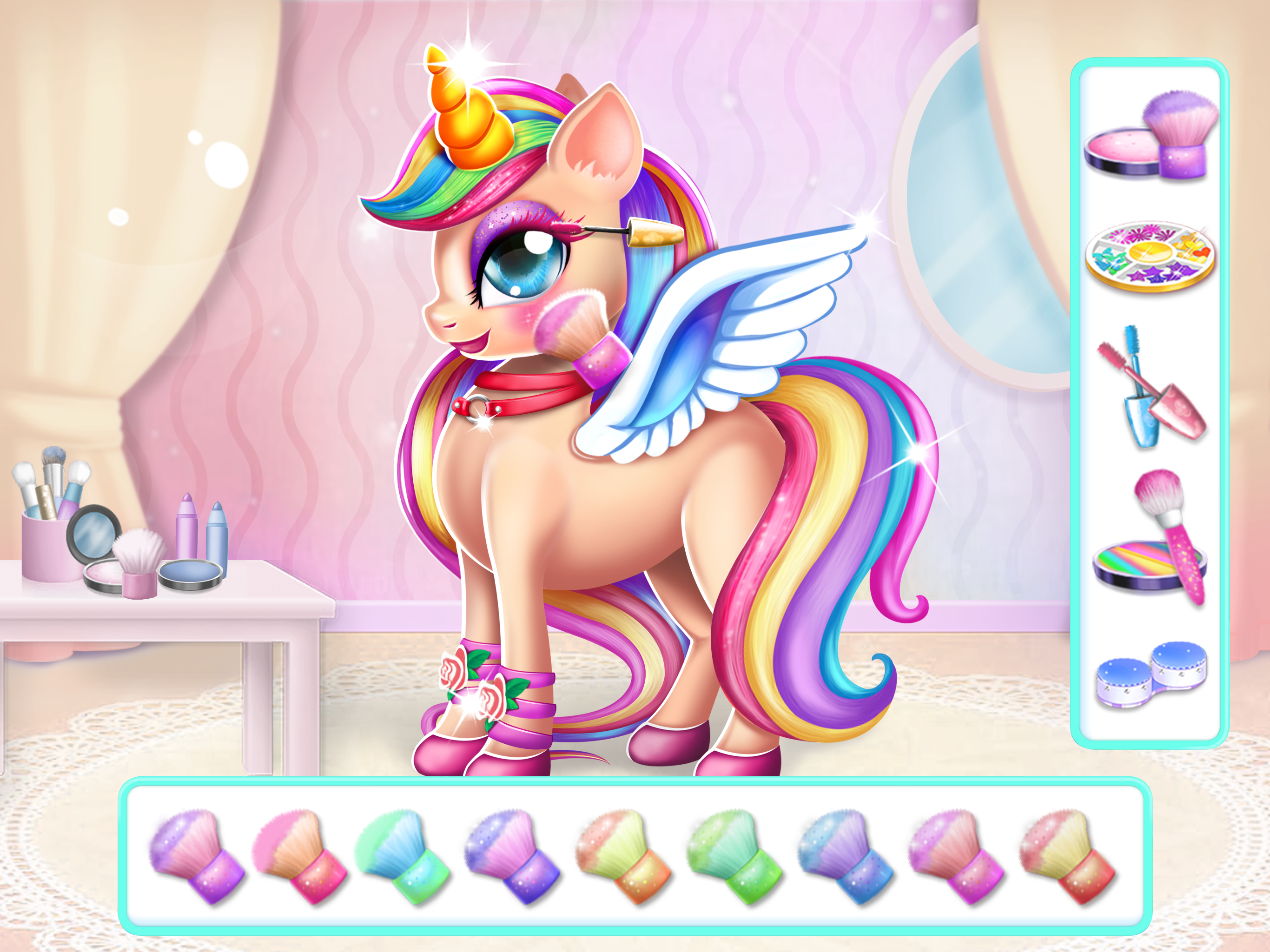 اسکرین شات 4 بازی Unicorn Dress up Girls Game