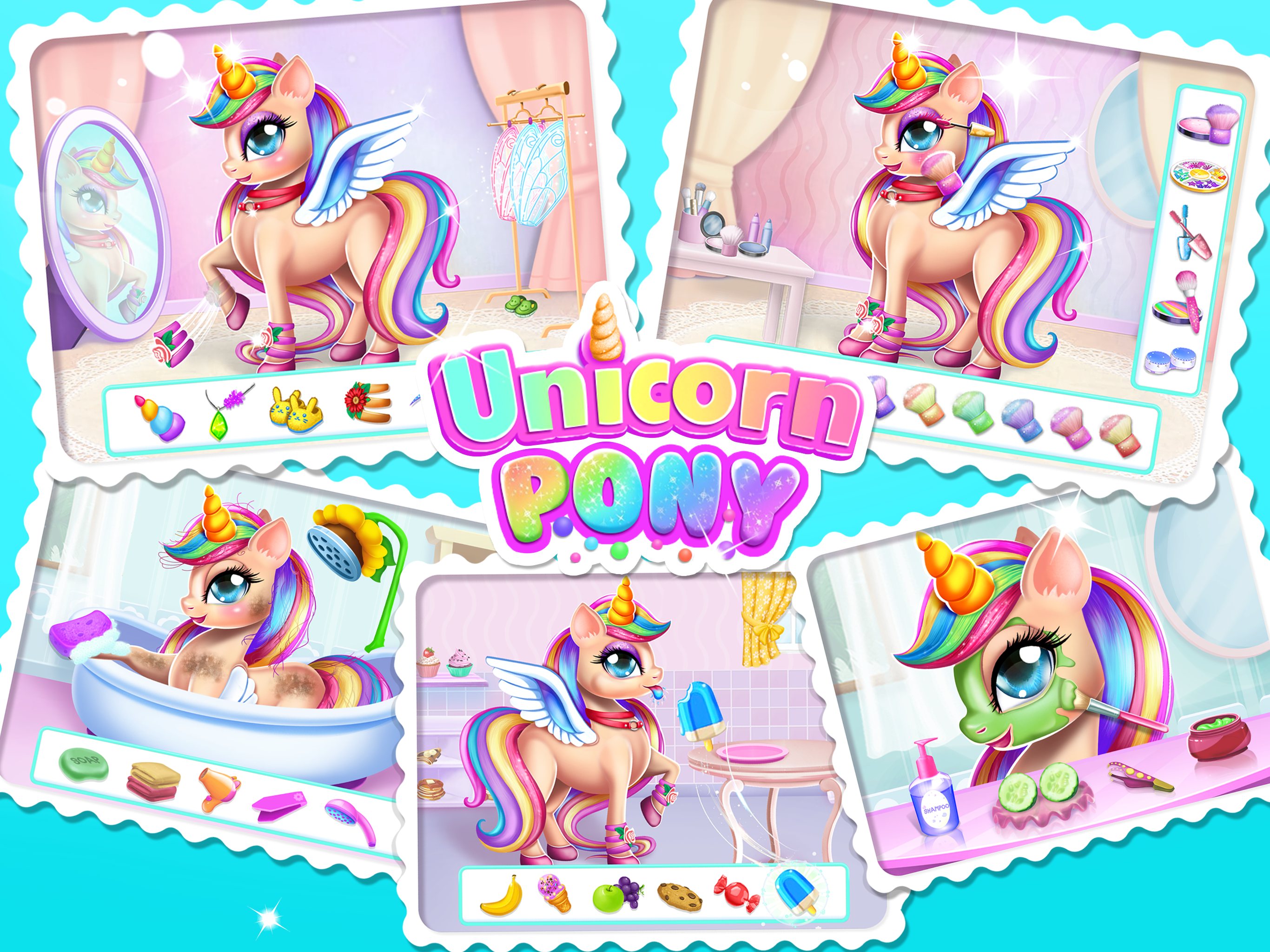 اسکرین شات 7 بازی Unicorn Dress up Girls Game