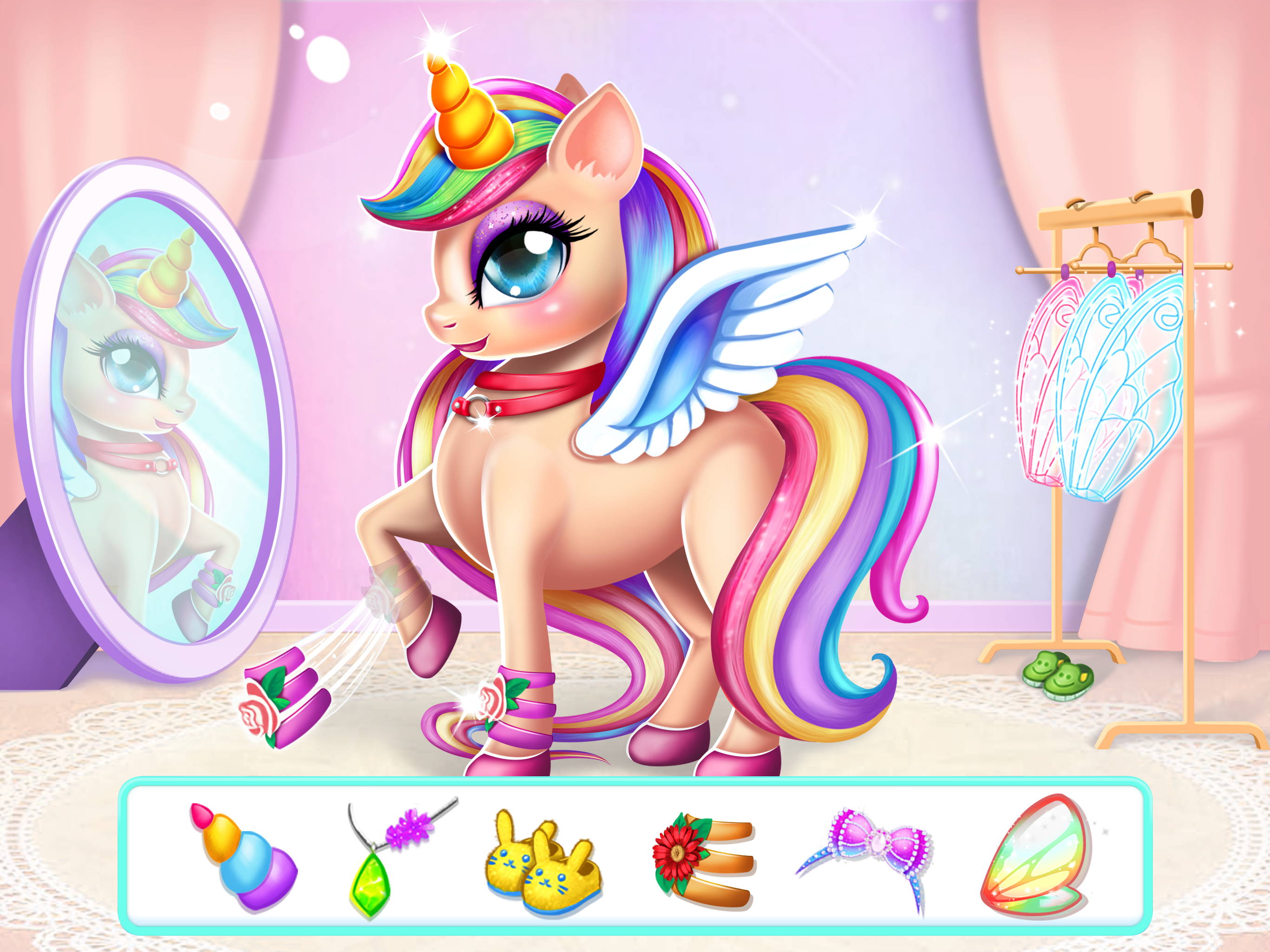 اسکرین شات 6 بازی Unicorn Dress up Girls Game