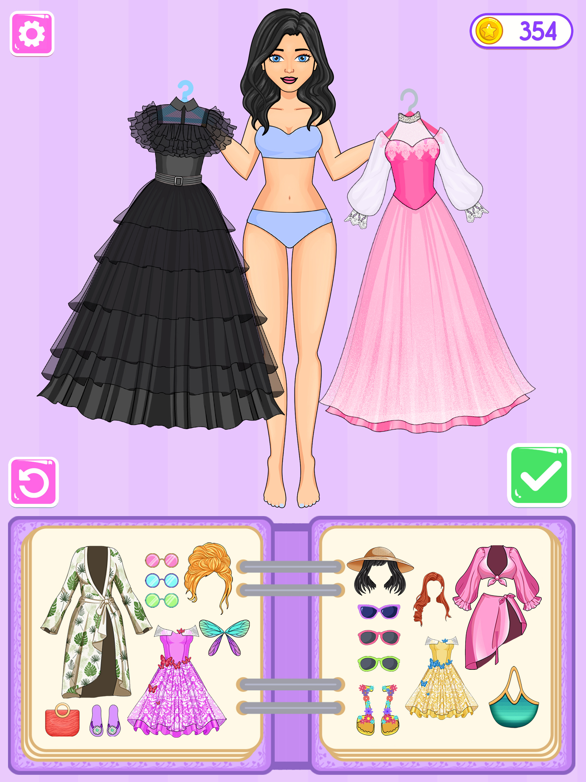 اسکرین شات 2 بازی Sticker Doll DIY Dressup Diary
