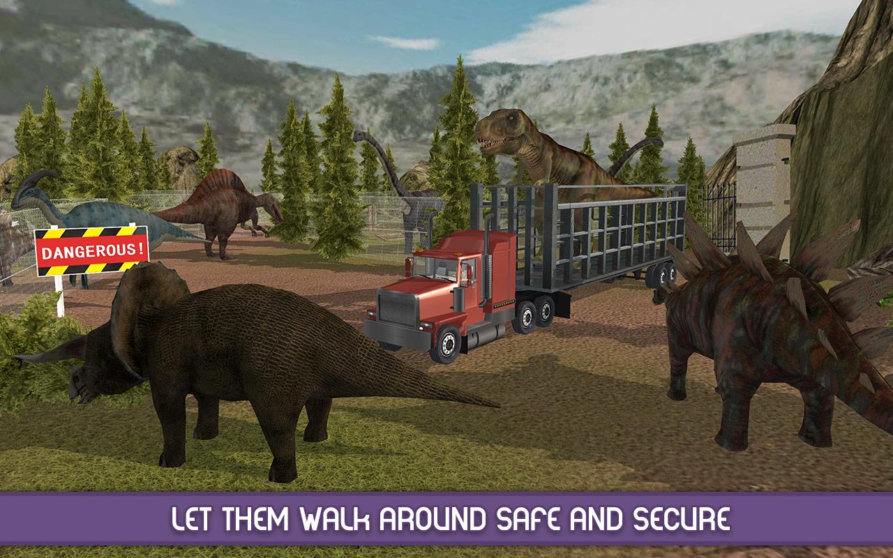 اسکرین شات 2 بازی Angry Dinosaur Zoo Transport