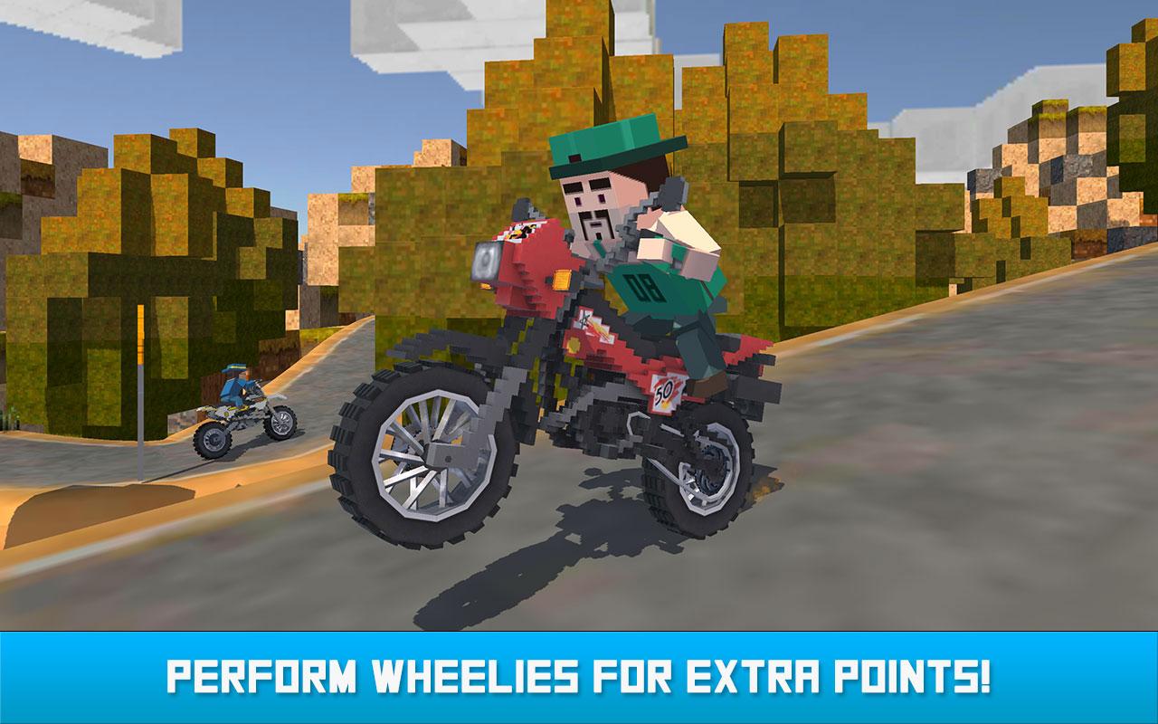 اسکرین شات 3 بازی Blocky Moto Bike Winter Breeze
