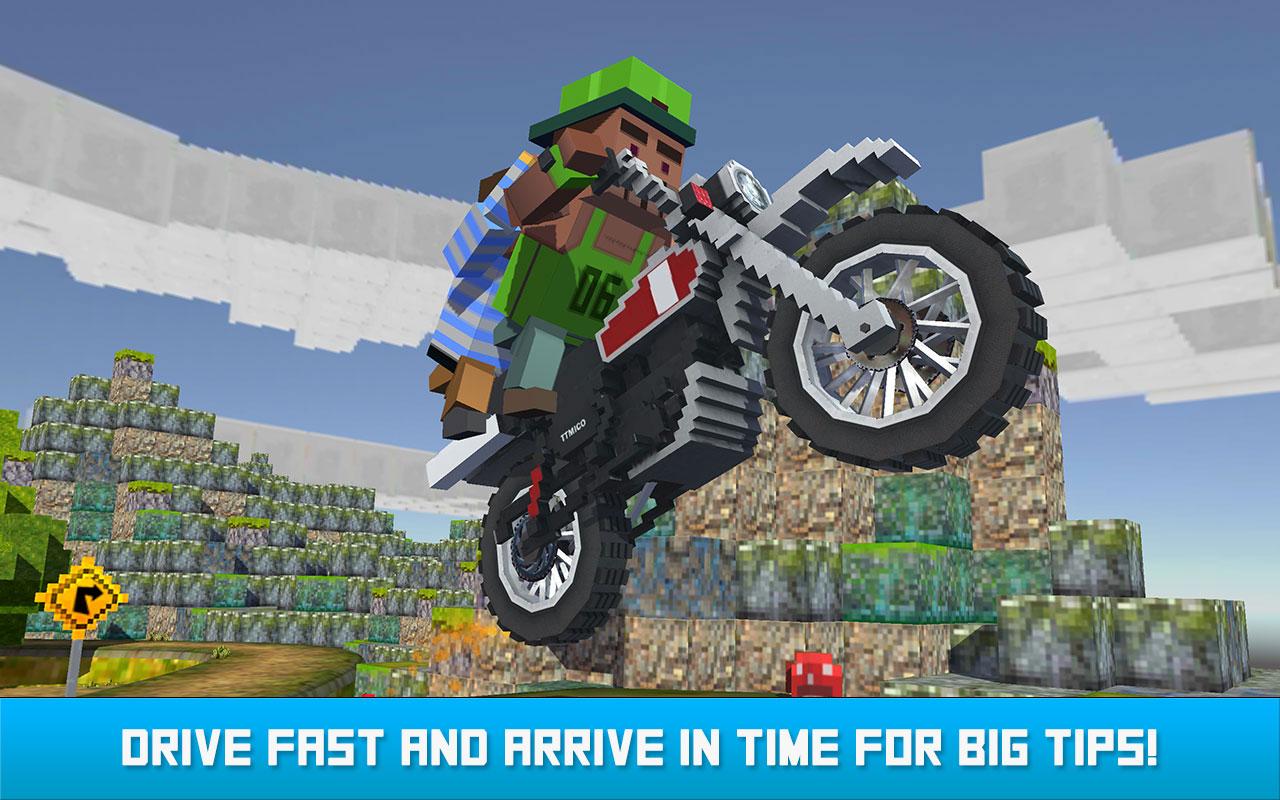 اسکرین شات 2 بازی Blocky Moto Bike Winter Breeze