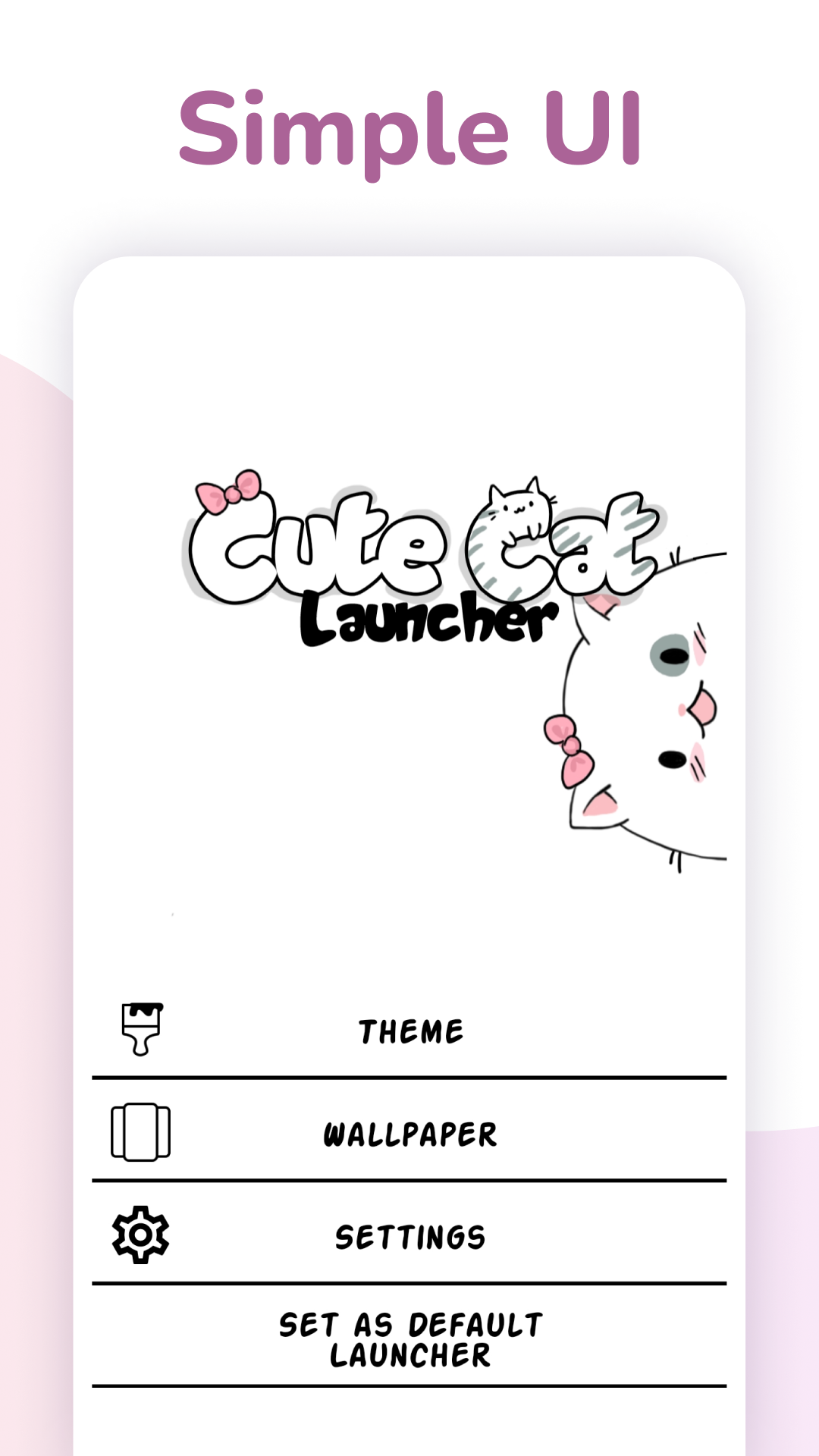 اسکرین شات 8 برنامه Cute Cat Launcher
