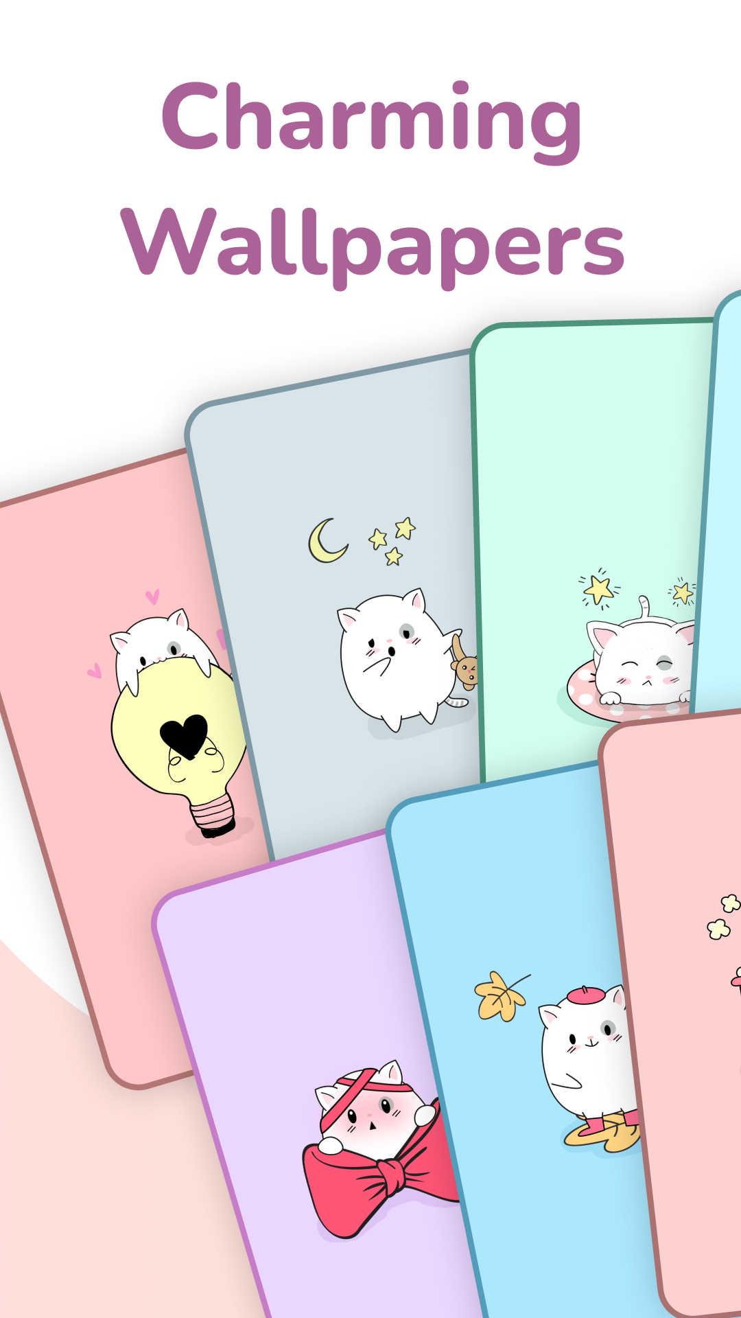 اسکرین شات 5 برنامه Cute Cat Launcher