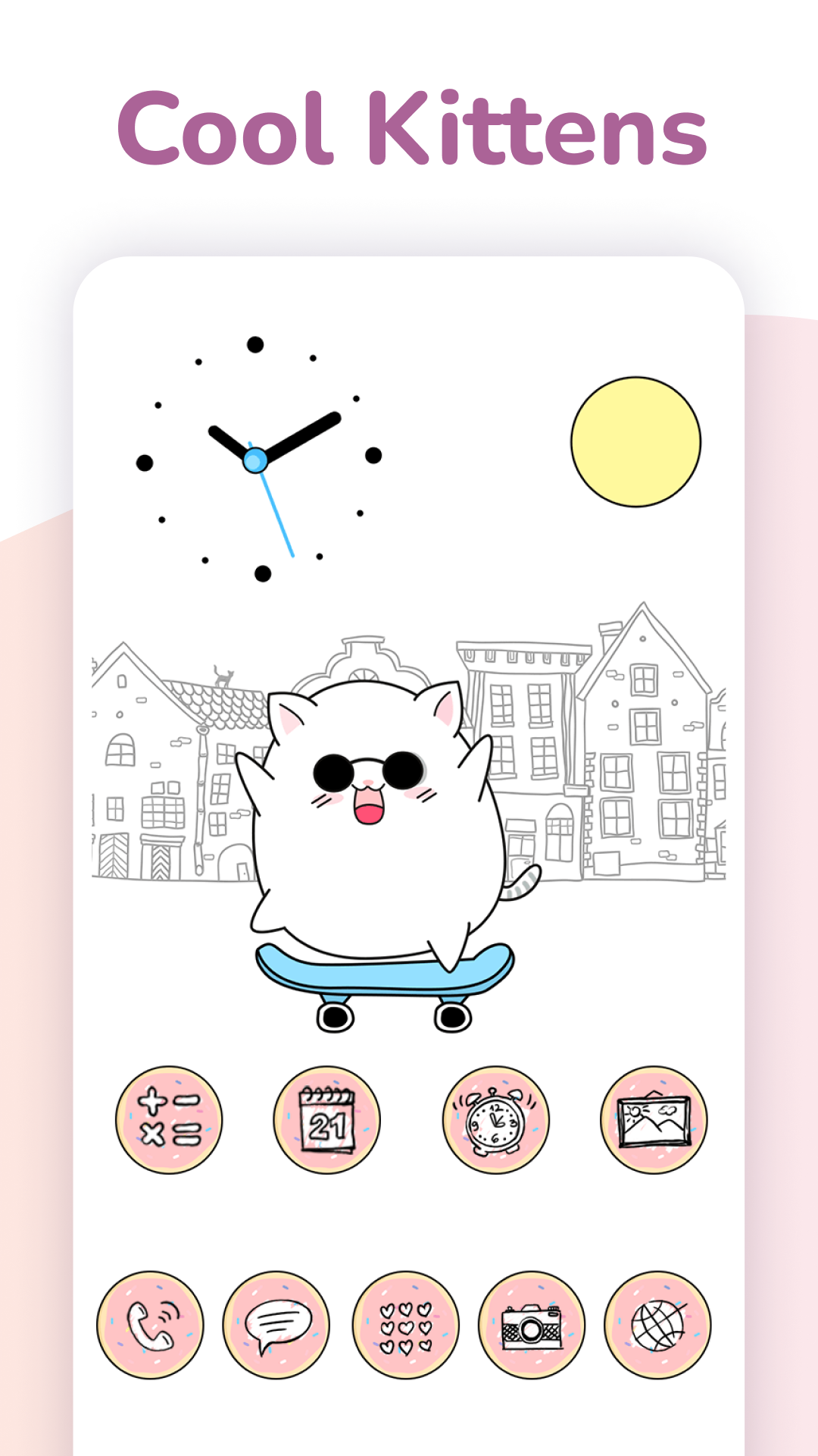 اسکرین شات 7 برنامه Cute Cat Launcher
