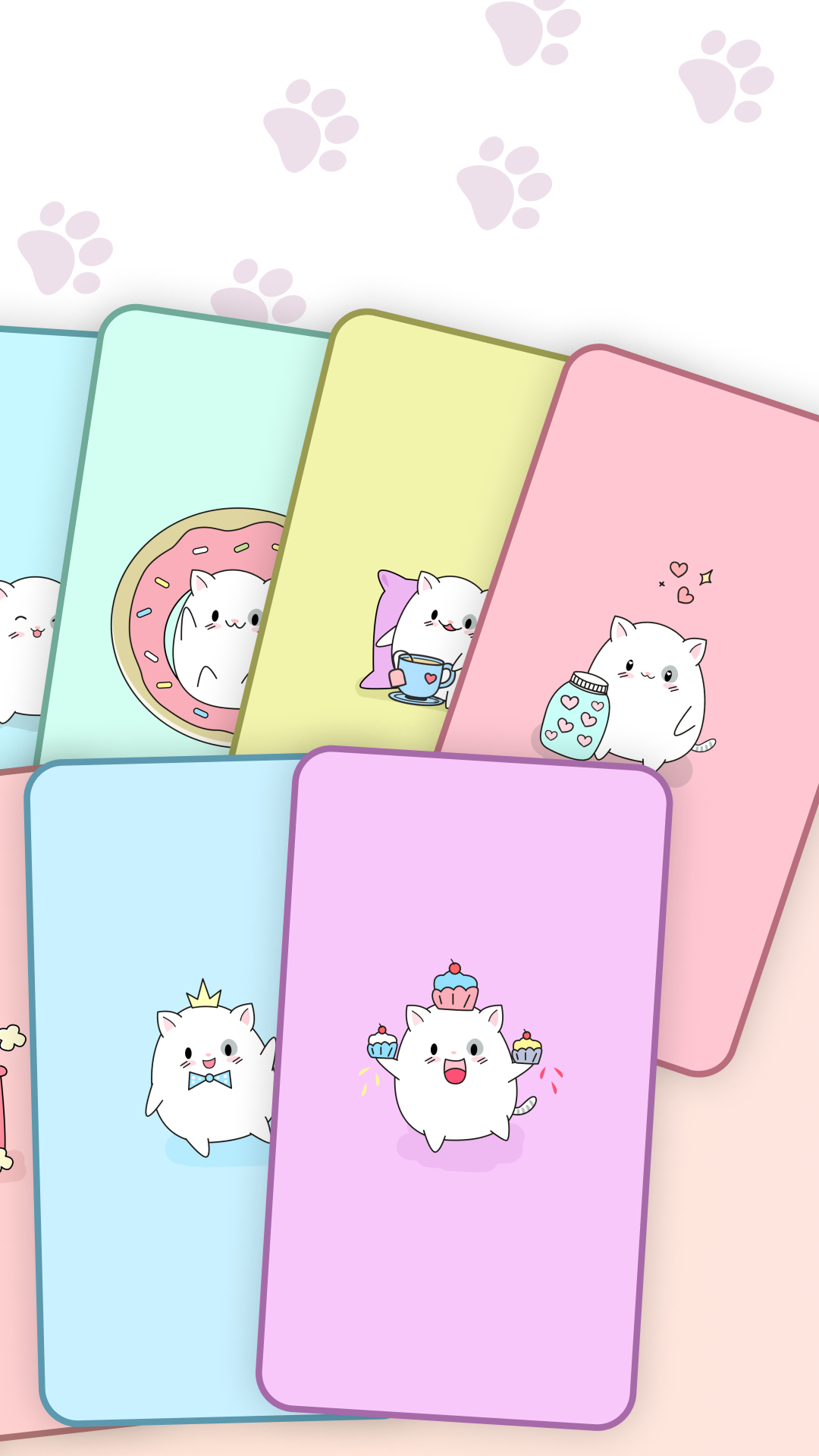 اسکرین شات 6 برنامه Cute Cat Launcher