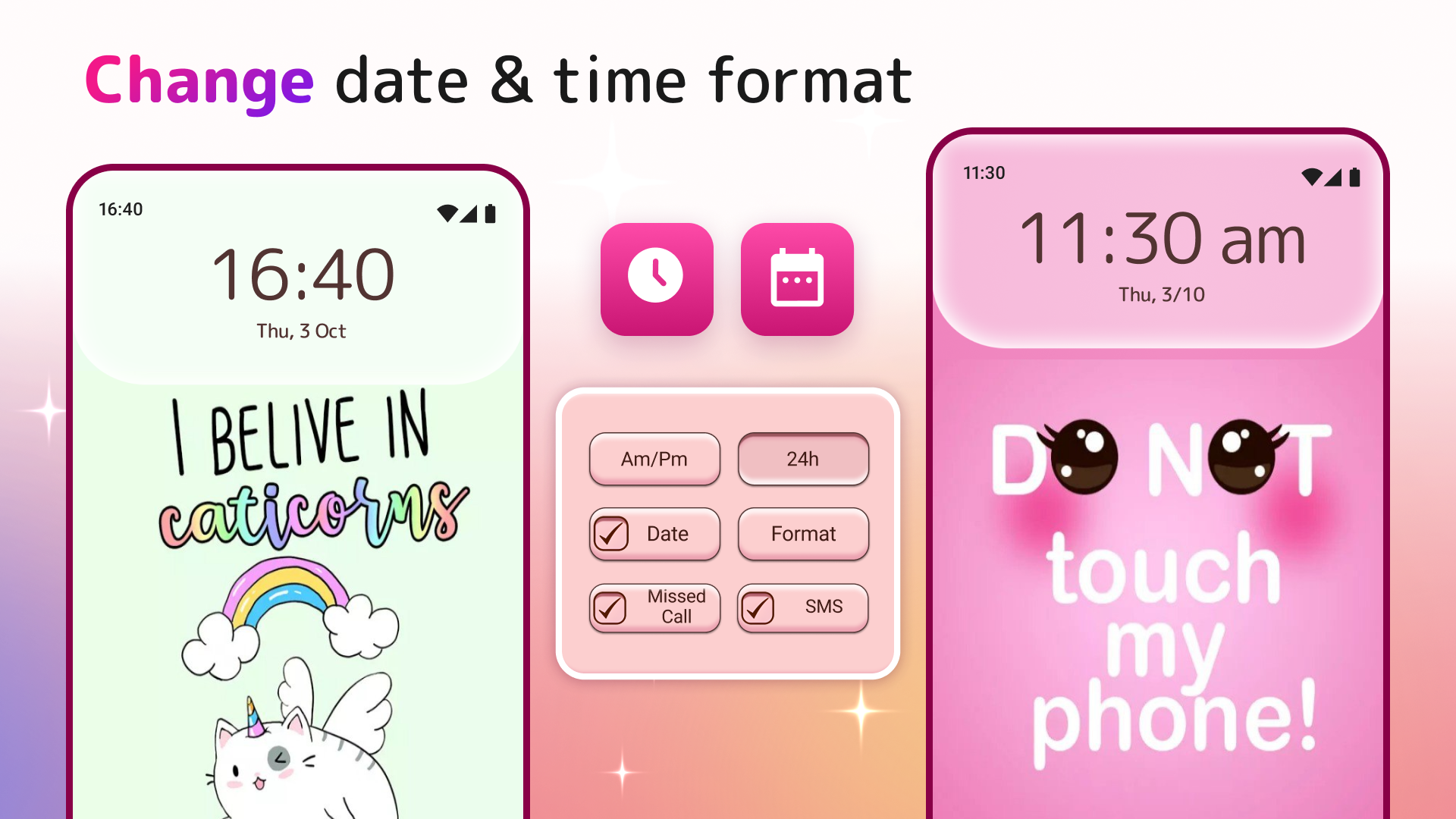 اسکرین شات 8 برنامه Cute Lock Screen & Wallpapers
