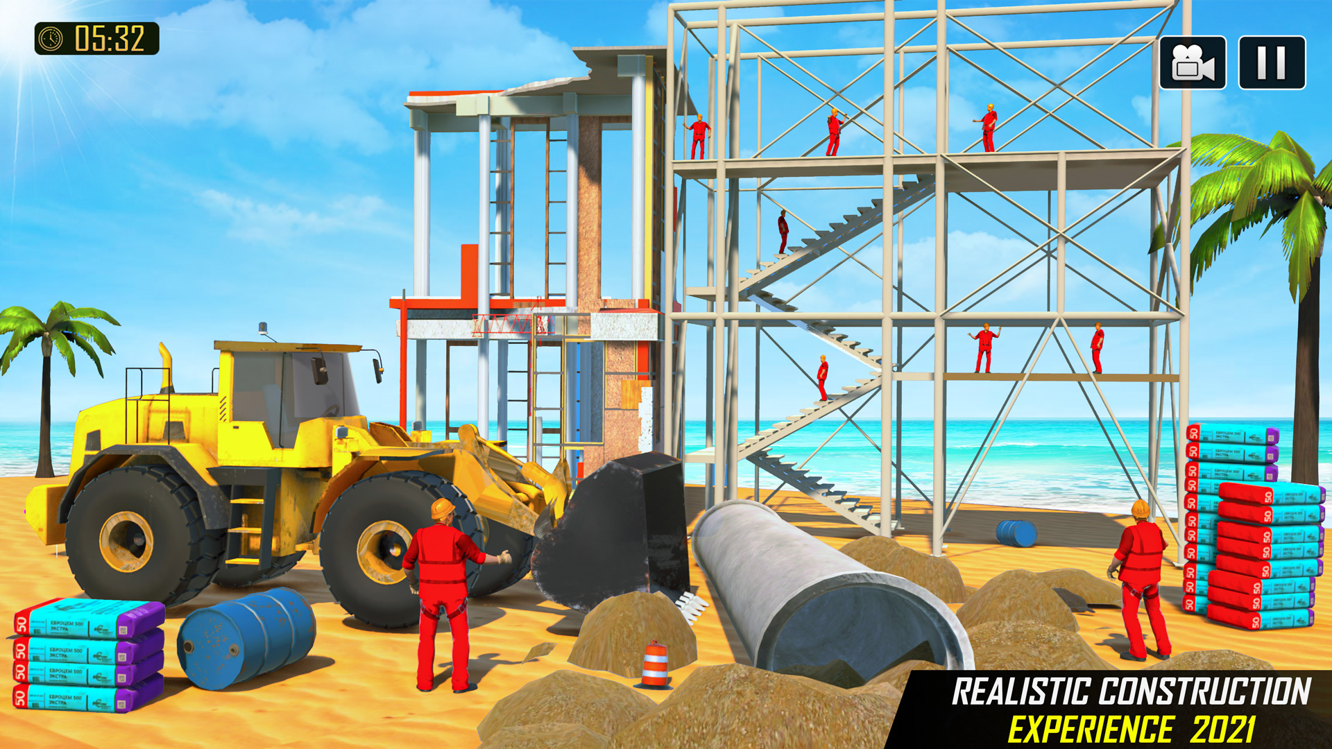اسکرین شات 3 بازی City Construction JCB Games 3D