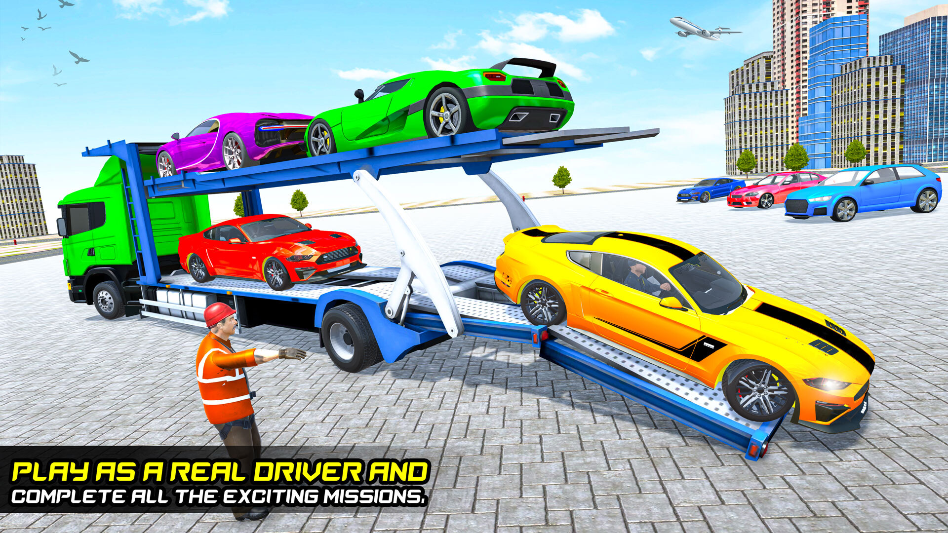 اسکرین شات 2 بازی Crazy Car Transport Car Games