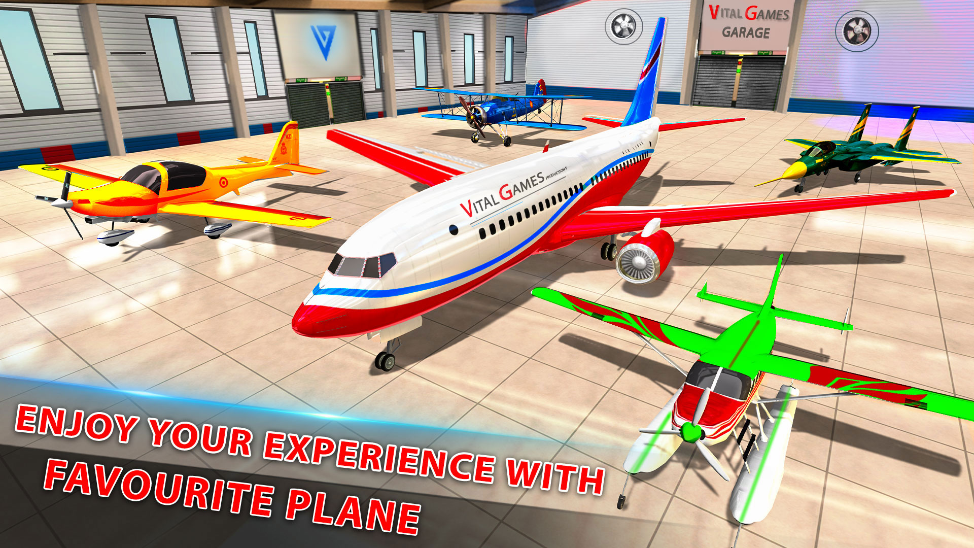 اسکرین شات 4 بازی Airplane Games Flight Sim 3D: