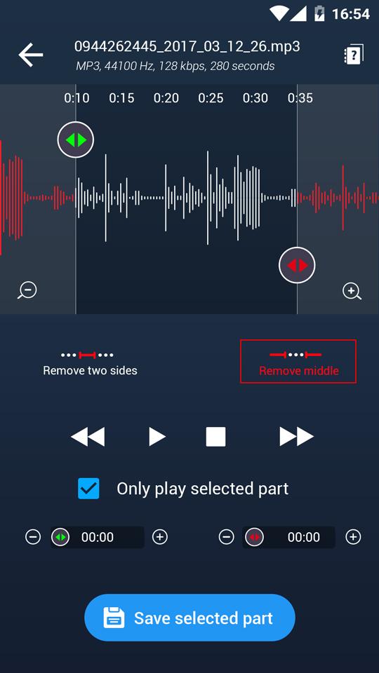 اسکرین شات 4 برنامه MP3 Cutter and Ringtone Maker