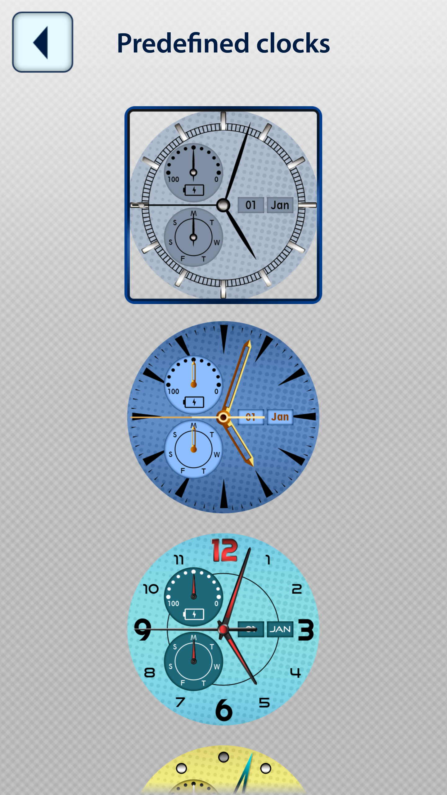 اسکرین شات 5 برنامه Clock Wallpapers Real Time