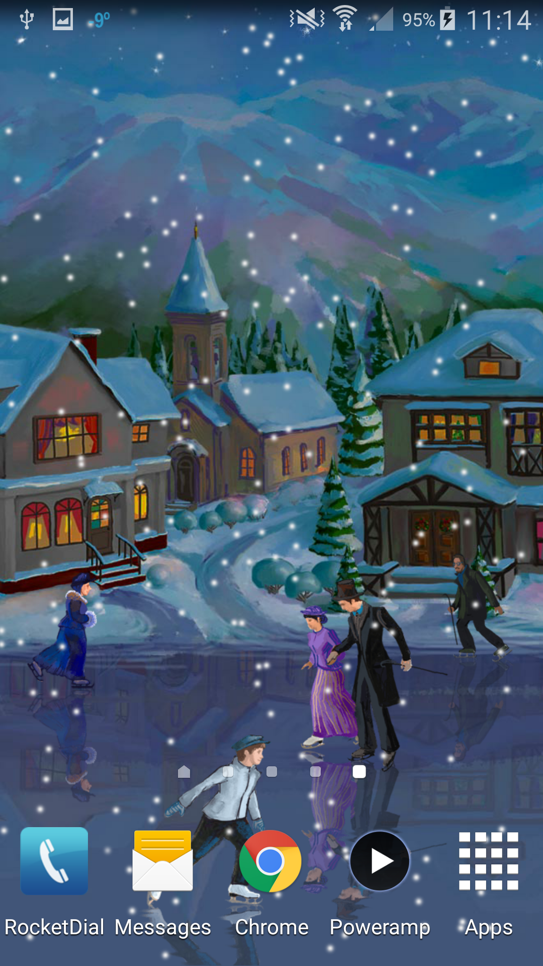 اسکرین شات 8 برنامه Christmas Rink Live Wallpaper