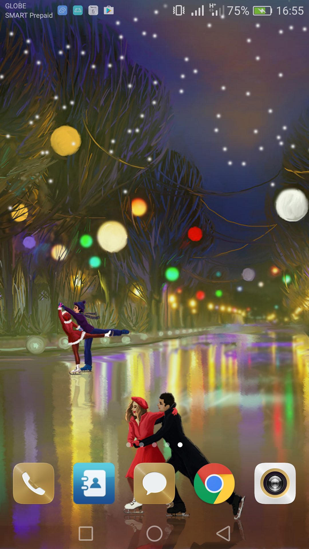 اسکرین شات 7 برنامه Christmas Rink Live Wallpaper