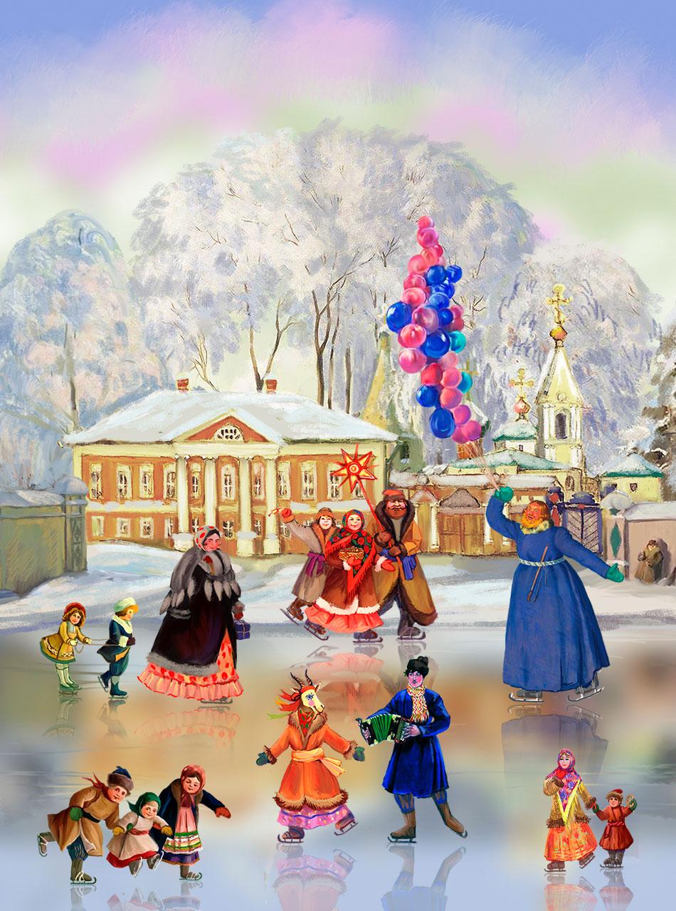 اسکرین شات 4 برنامه Christmas Rink Live Wallpaper