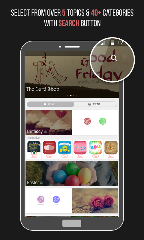 اسکرین شات 1 برنامه Greeting Cards Maker App
