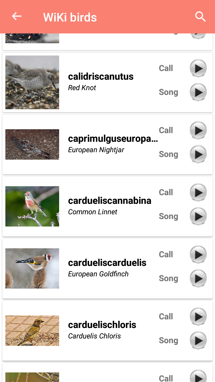 اسکرین شات 2 برنامه Bird Identification