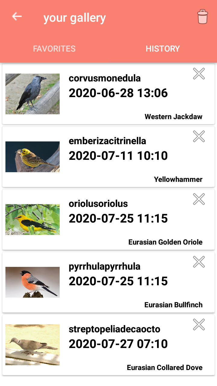 اسکرین شات 5 برنامه Bird Identification