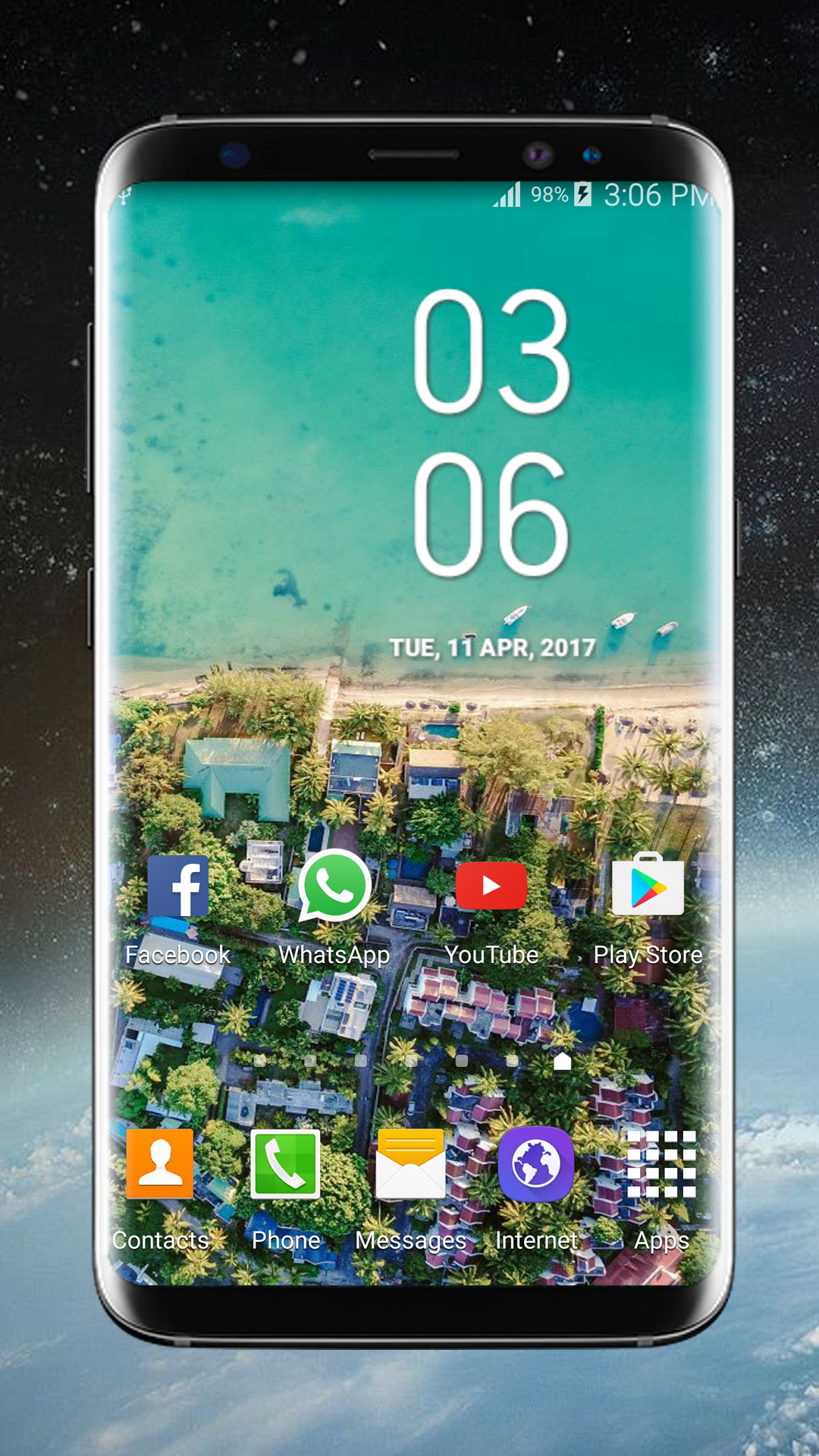 اسکرین شات 5 برنامه Digital Clock Galaxy S8 Plus