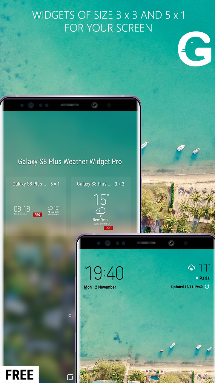 اسکرین شات 4 برنامه CLAW Weather App Clock Widget