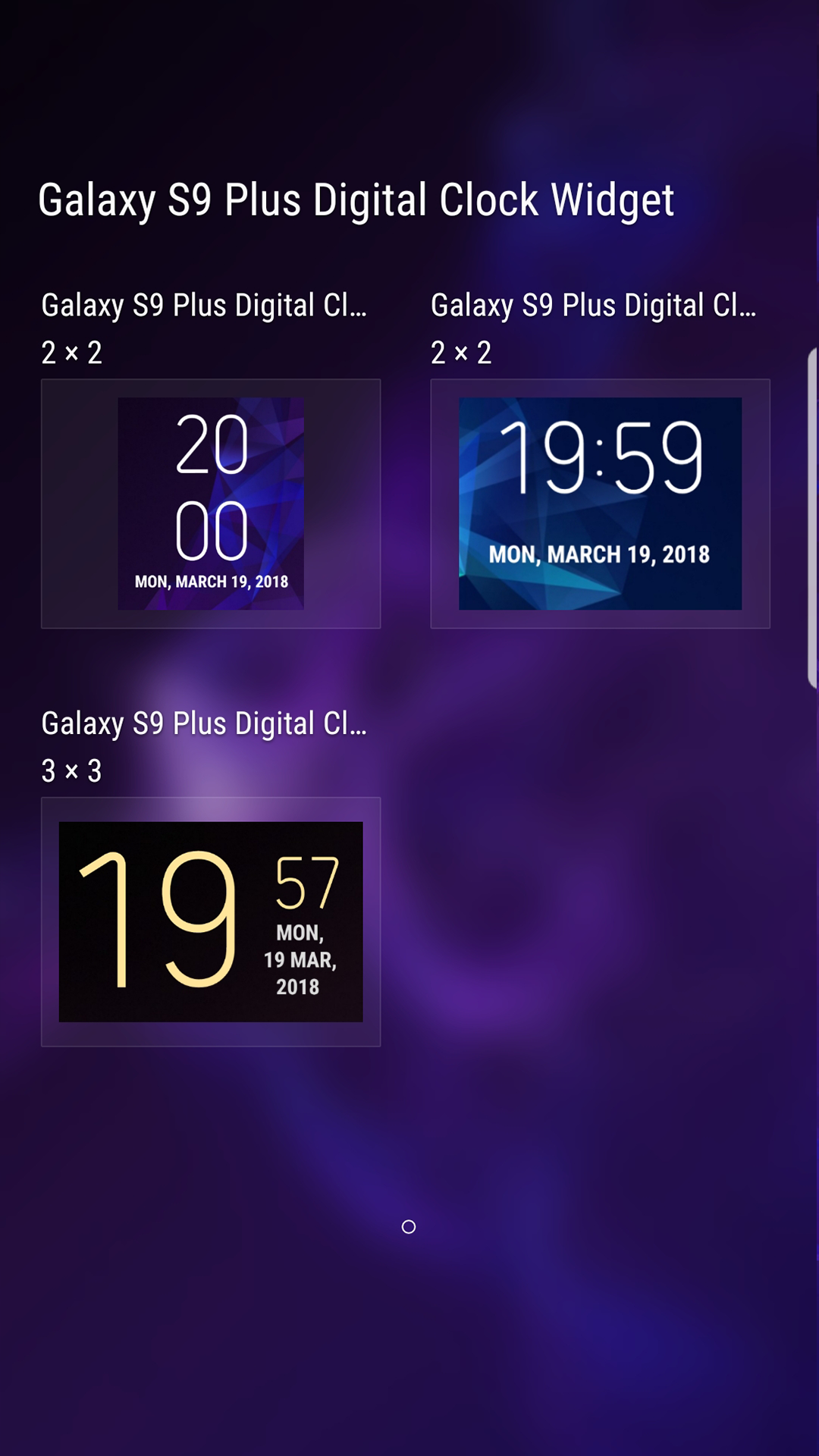 اسکرین شات 5 برنامه Clock Widget Galaxy s23 Ultra
