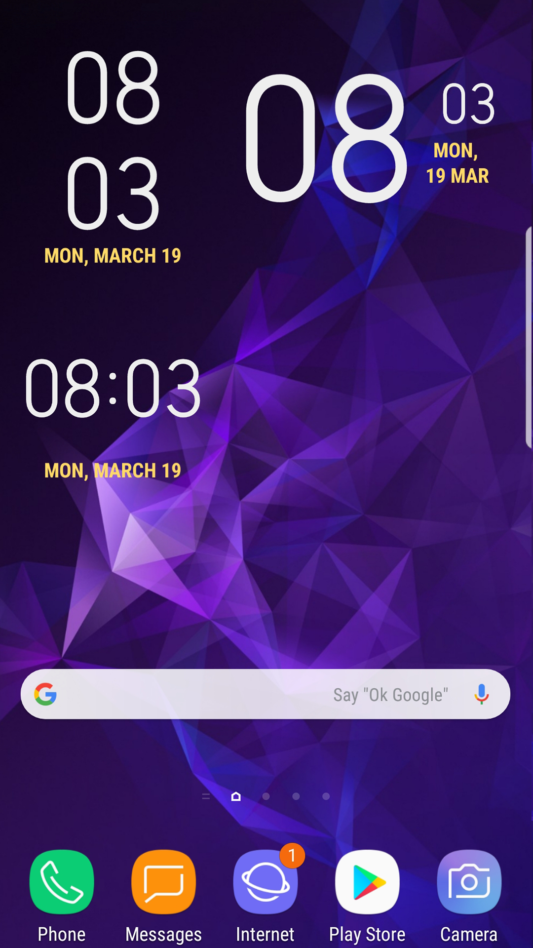 اسکرین شات 4 برنامه Clock Widget Galaxy s23 Ultra
