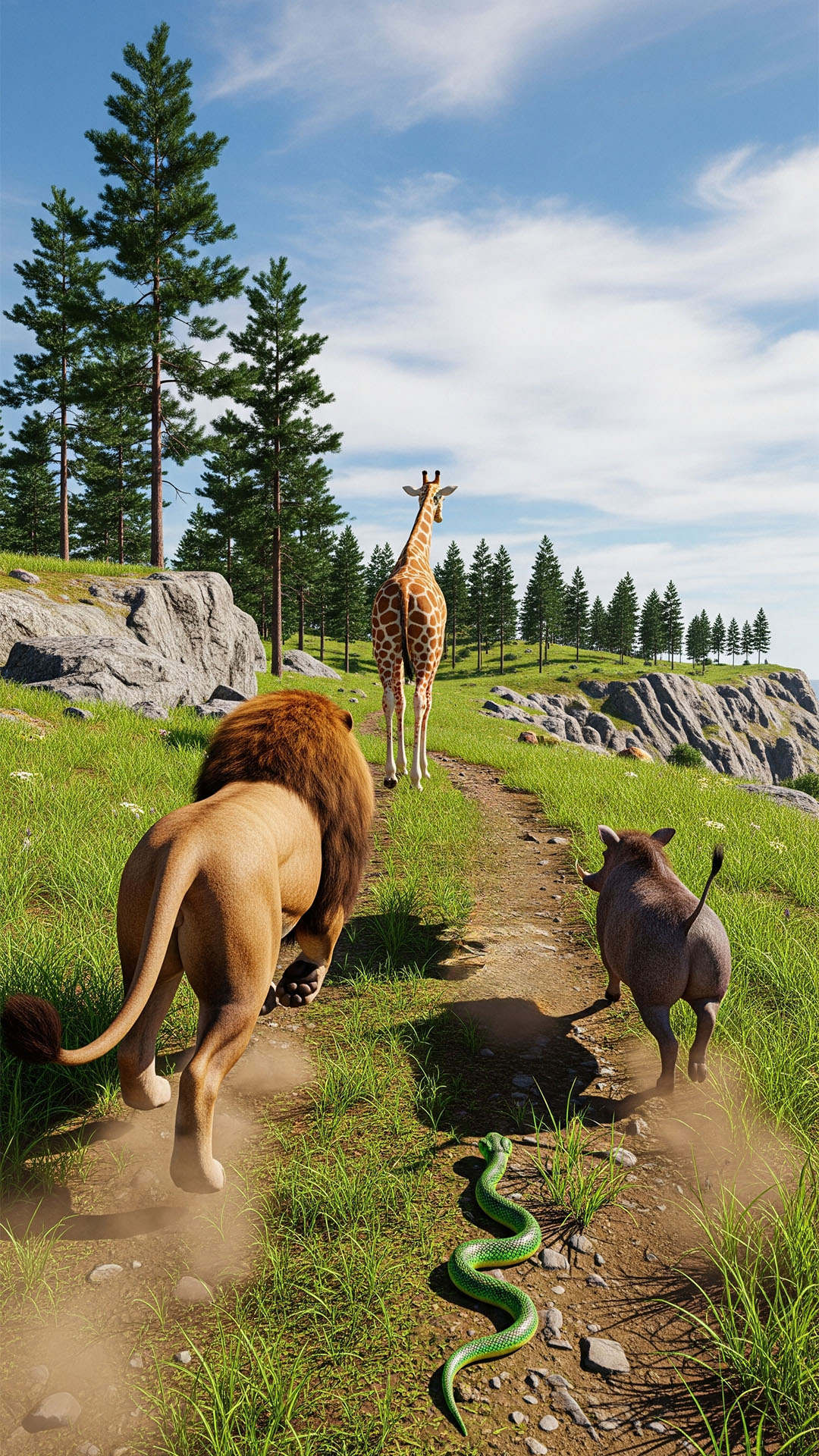 اسکرین شات 4 بازی Wild Animal Run