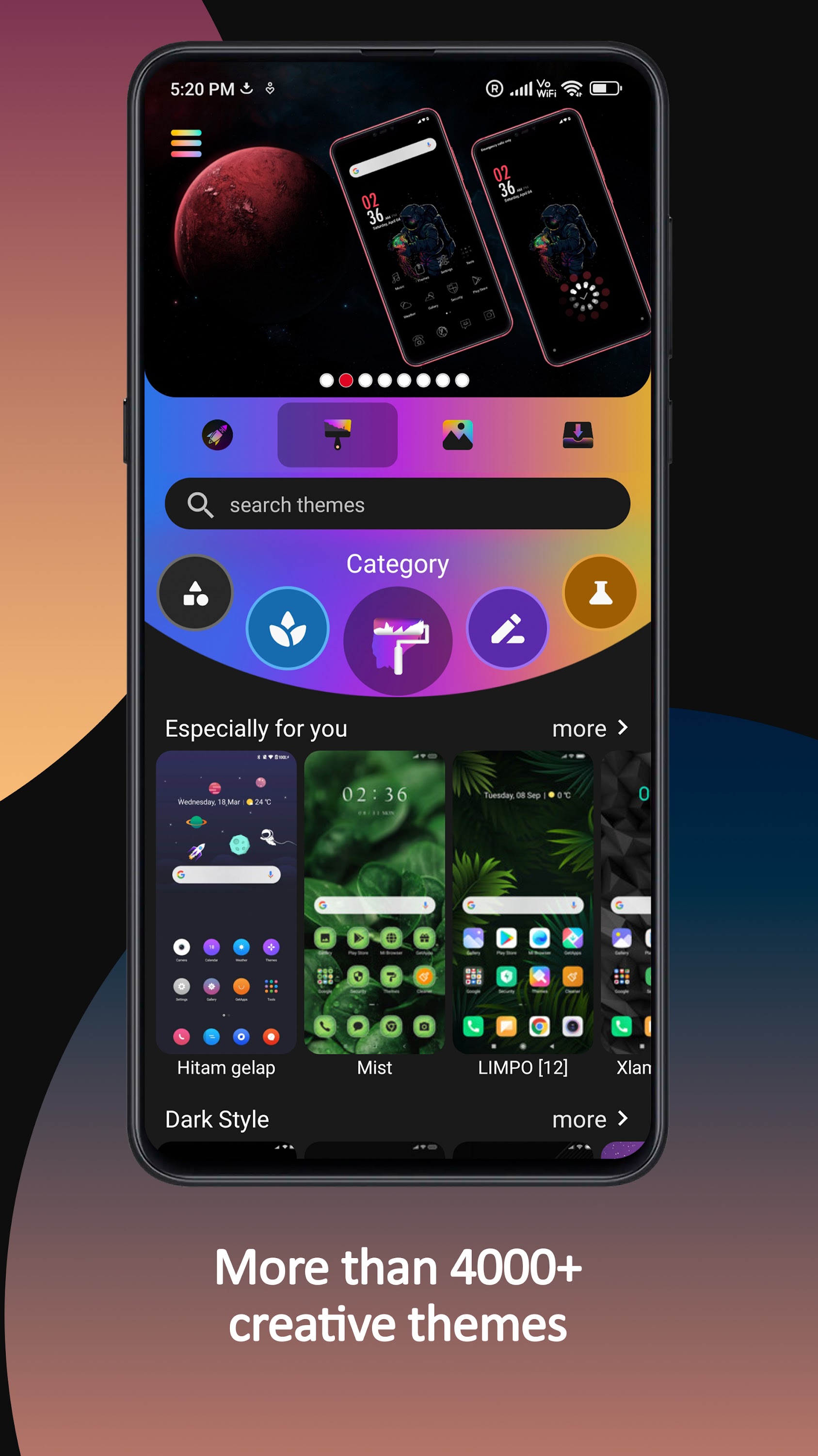 اسکرین شات 2 برنامه Themes