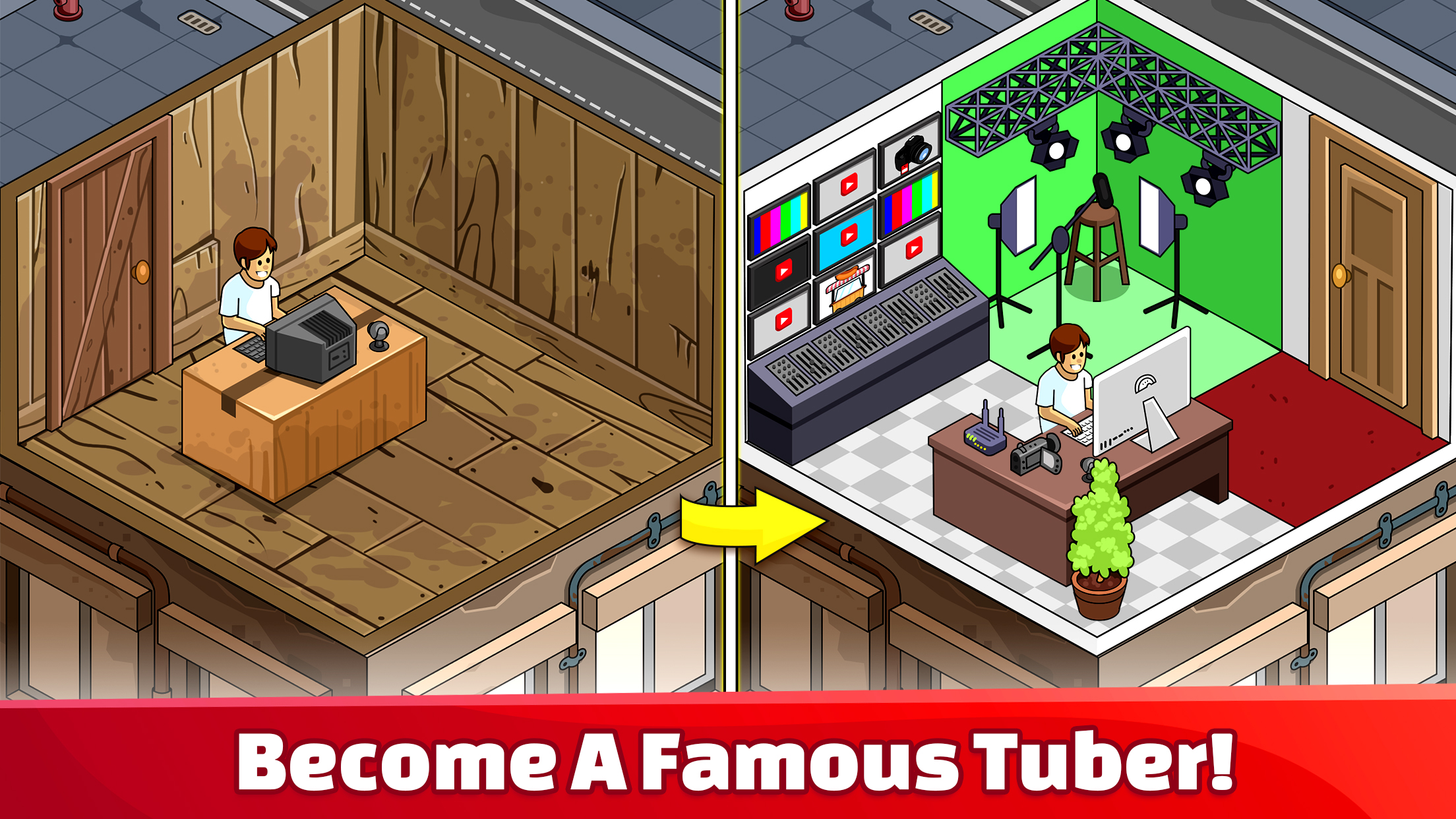 اسکرین شات 1 بازی Tube Tycoon - Tubers Simulator