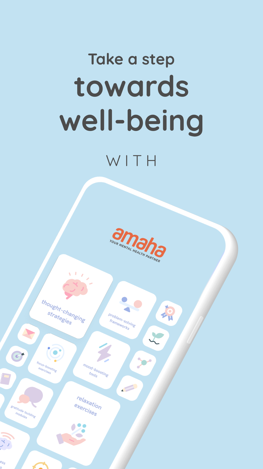 اسکرین شات 1 برنامه Amaha: anxiety self-care