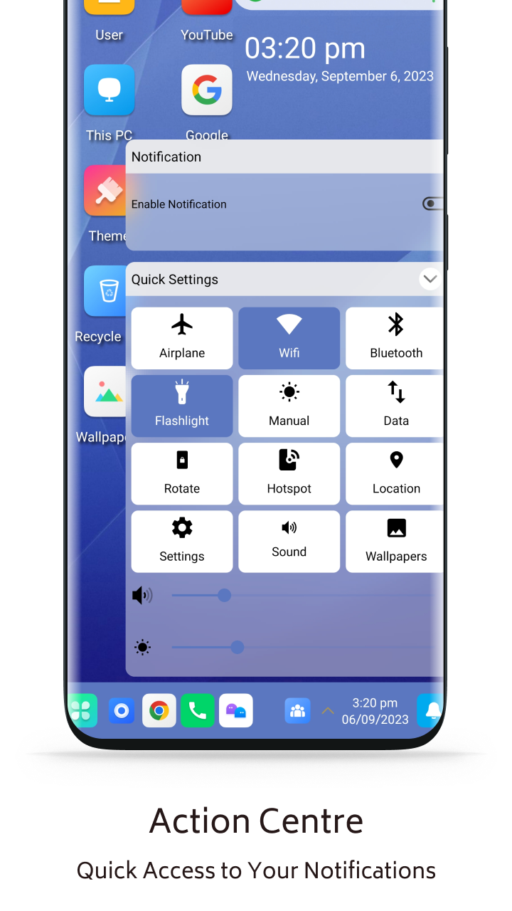 اسکرین شات 2 برنامه Computer Launcher Theme win 10